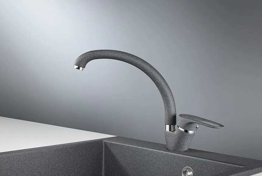 ST-03, ГРАФИТ, СМЕСИТЕЛЬ КУХОННЫЙ