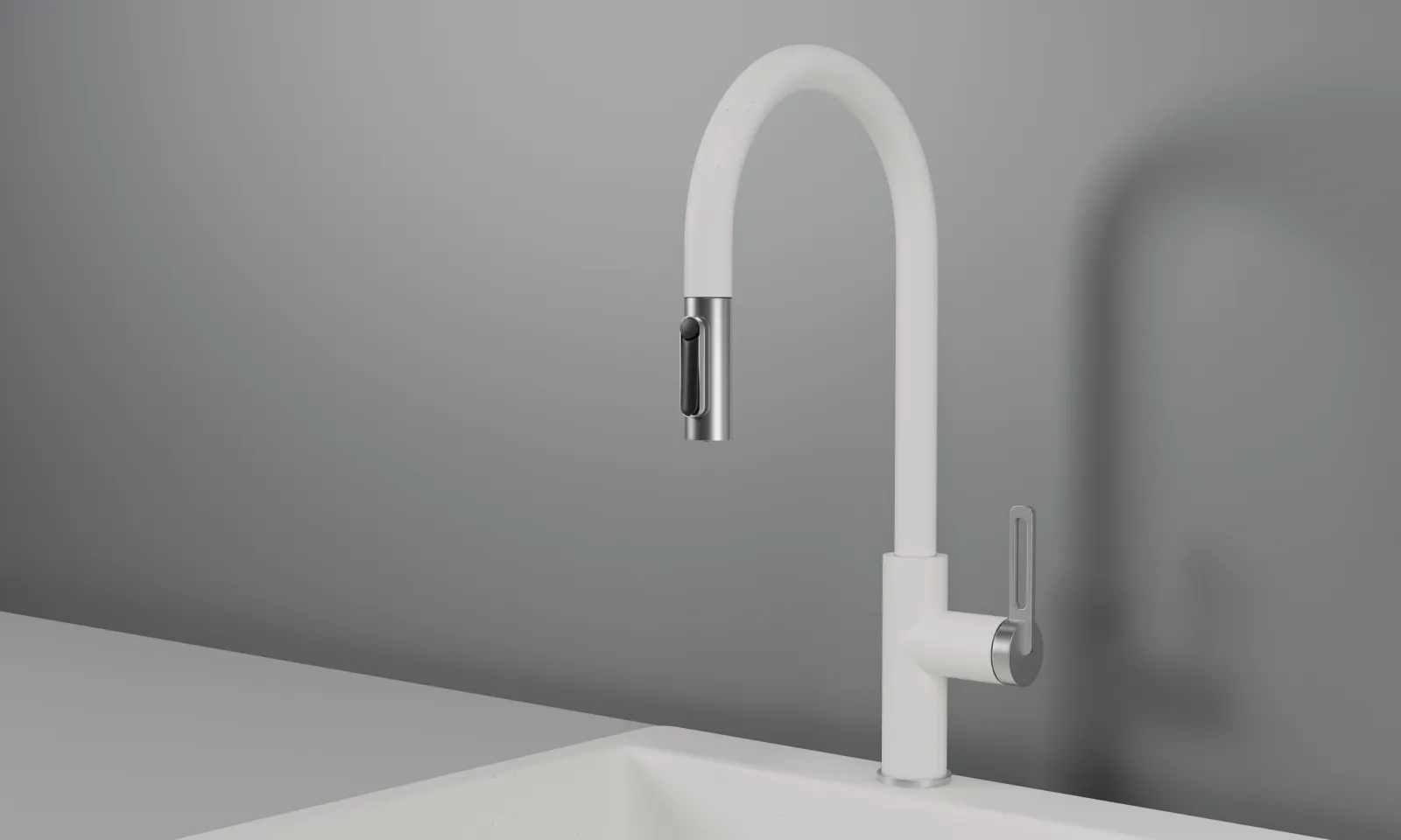 GR-8168, АРКТИК, СМЕСИТЕЛЬ КУХОННЫЙ С ВЫДВИЖНЫМ ИЗЛИВОМ