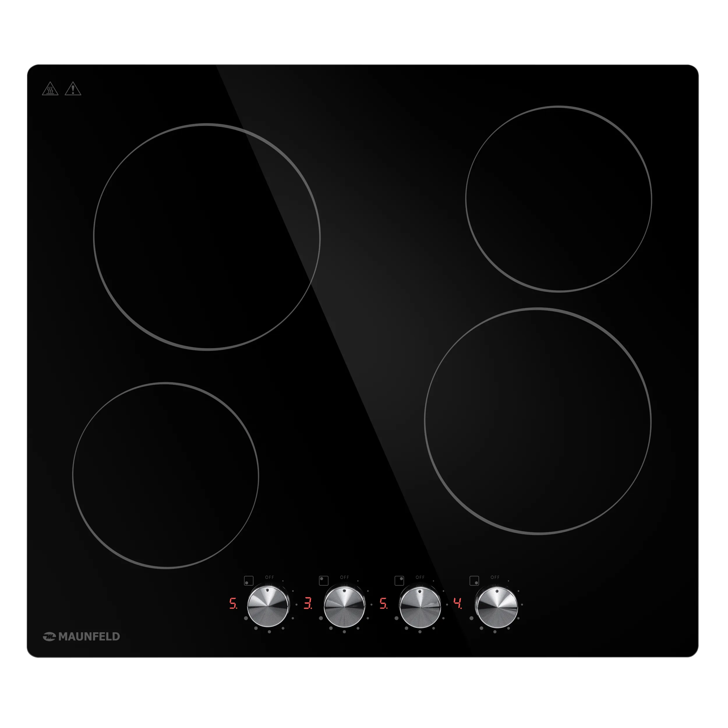 Электрическая варочная панель MAUNFELD CVCE594M Черный/ Нерж. сталь