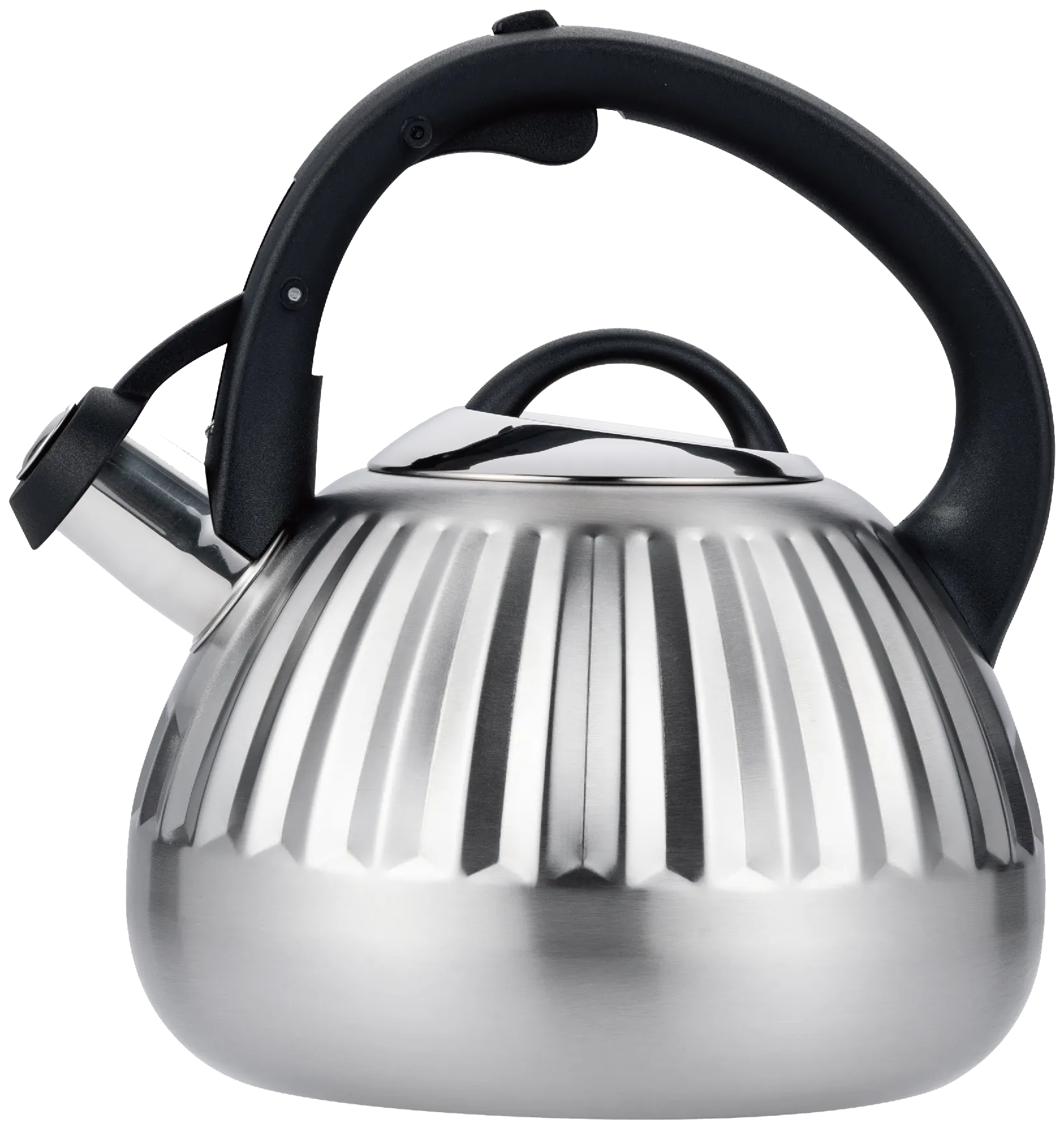 Чайник со свистком MAUNFELD WAFFLE MF117W25KT из нержавеющей стали 2,5 л