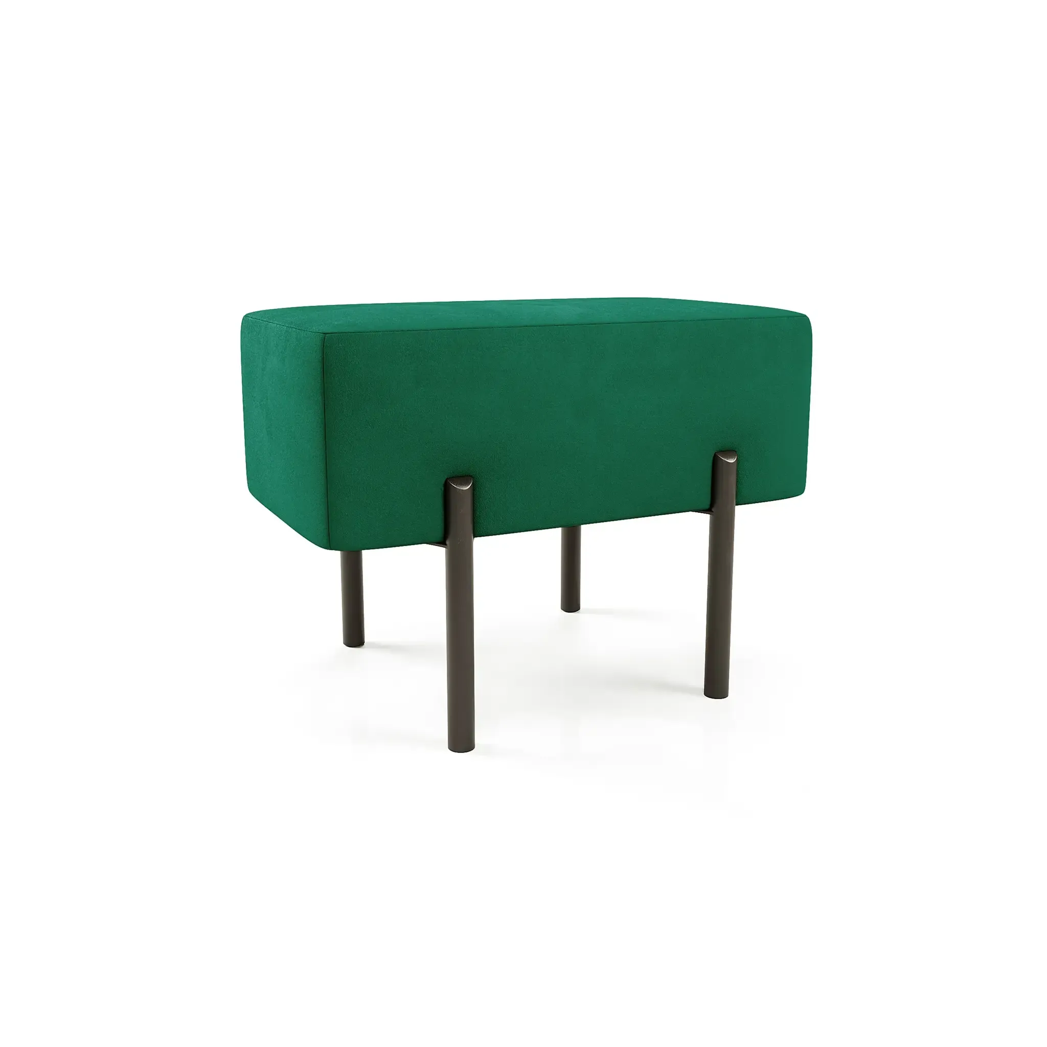 Маленькая радость Пуф прямоугольный на ножках, зеленый