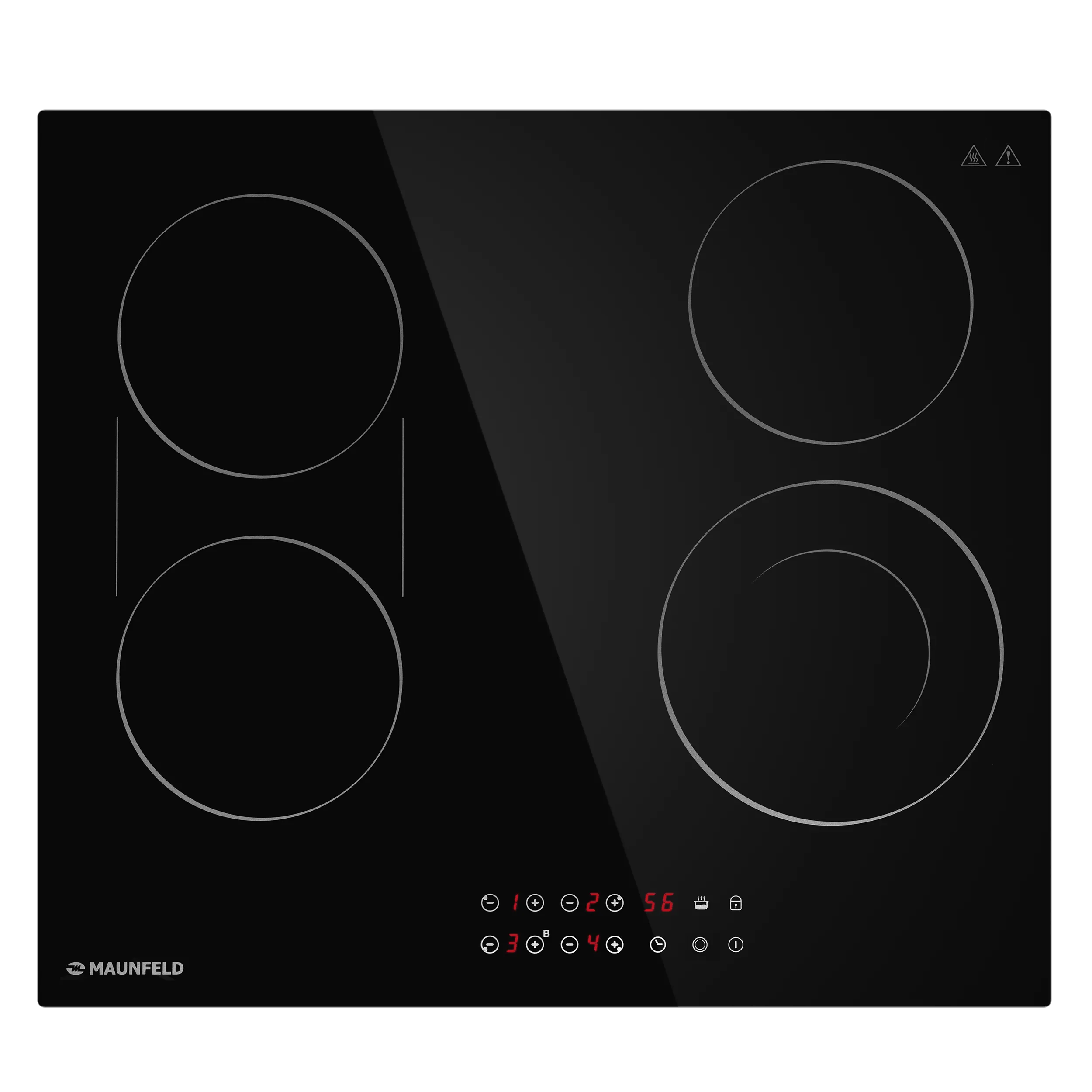 Электрическая варочная панель с объединением зон Bridge MAUNFELD CVCE594BDBK Черный