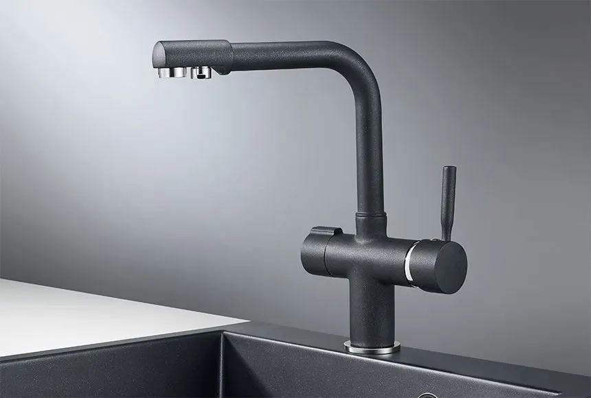 2088, ШВАРЦ (чёрный металлик), СМЕСИТЕЛЬ КУХОННЫЙ