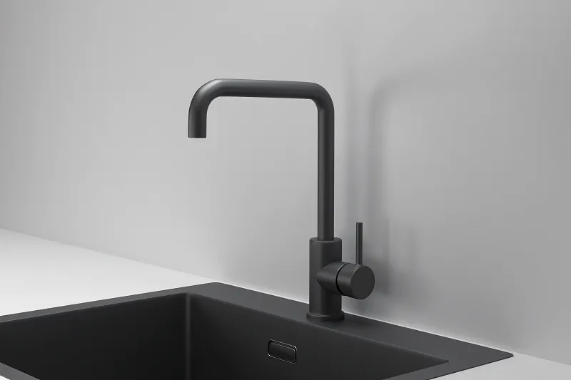 KS-7110, ЧЕРНЫЙ МАТОВЫЙ, СМЕСИТЕЛЬ КУХОННЫЙ