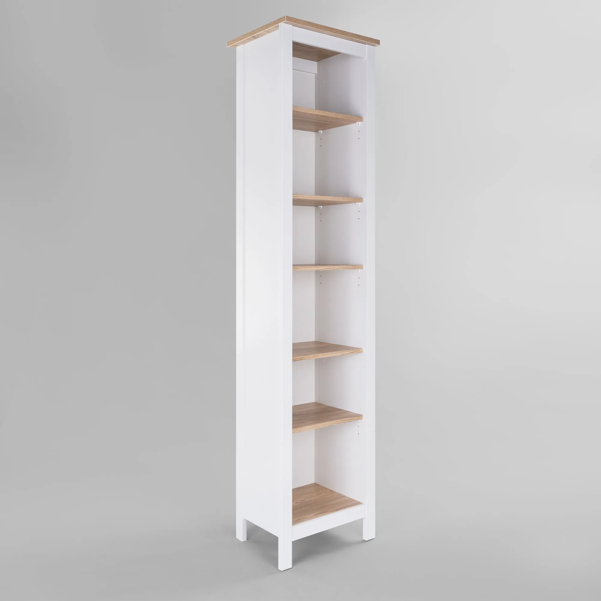 2.08.07.100.14 САГА стеллаж 50 белый/ясень RU