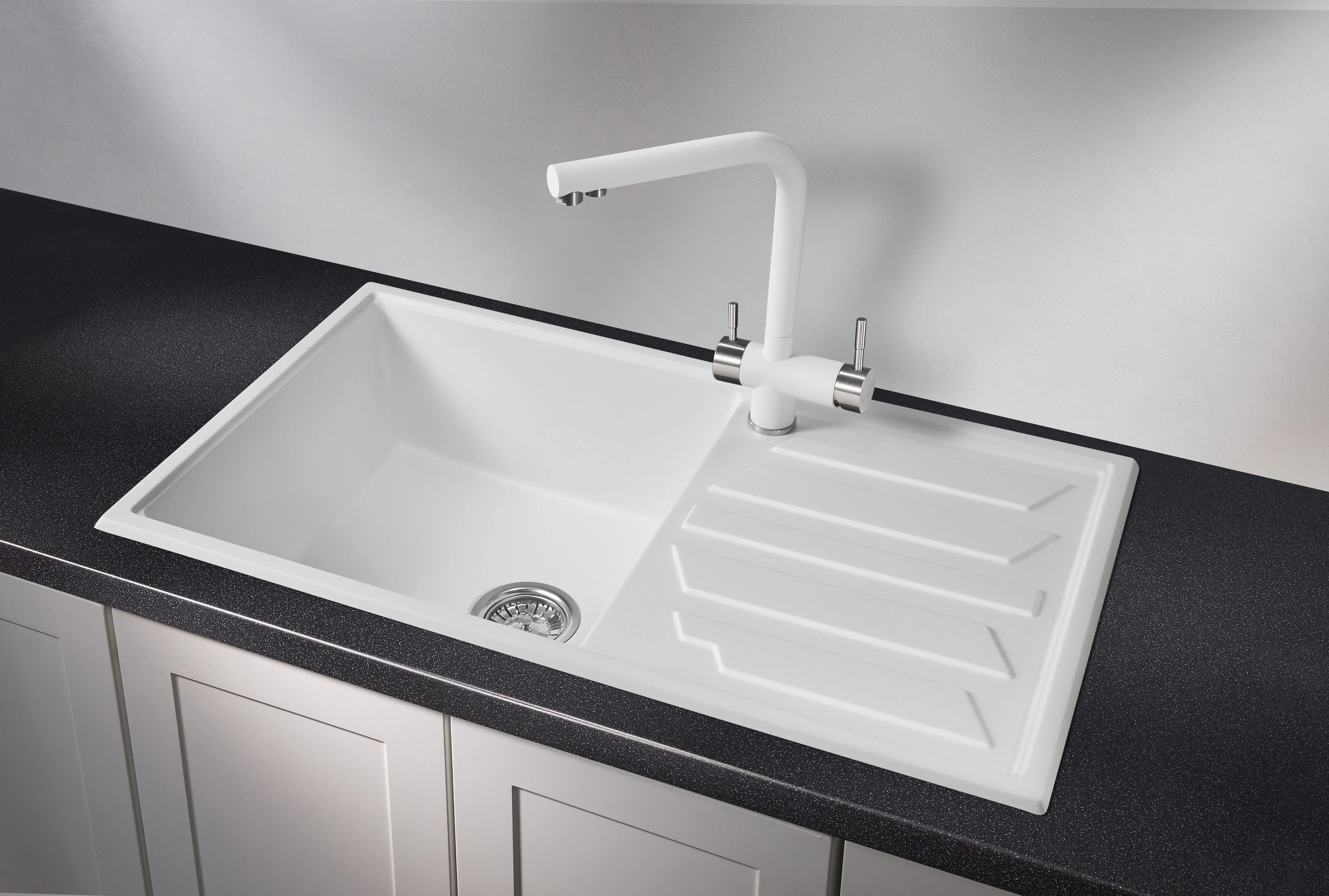 8601, АРКТИК (БЕЛЫЙ), кухонная мойка, кварц