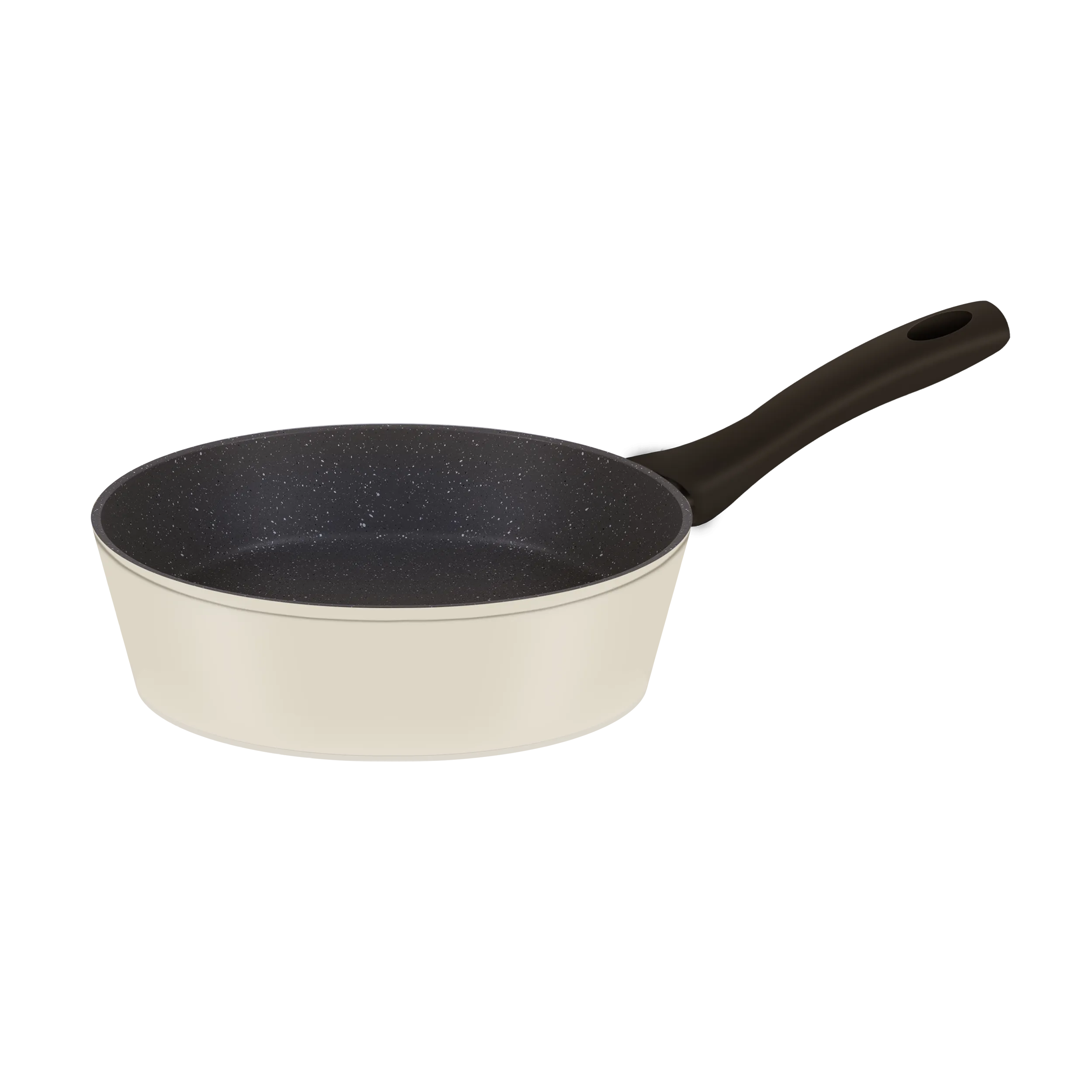 Сковорода глубокая FILIGRANA EDDA FG24EDD01DF из кованого алюминия, 24 см Бежевый