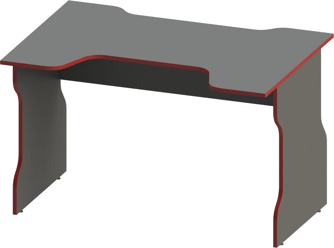 S00531 ВАРДИГ К1 cтол компьютерный 120x75x82, антрацит/красный