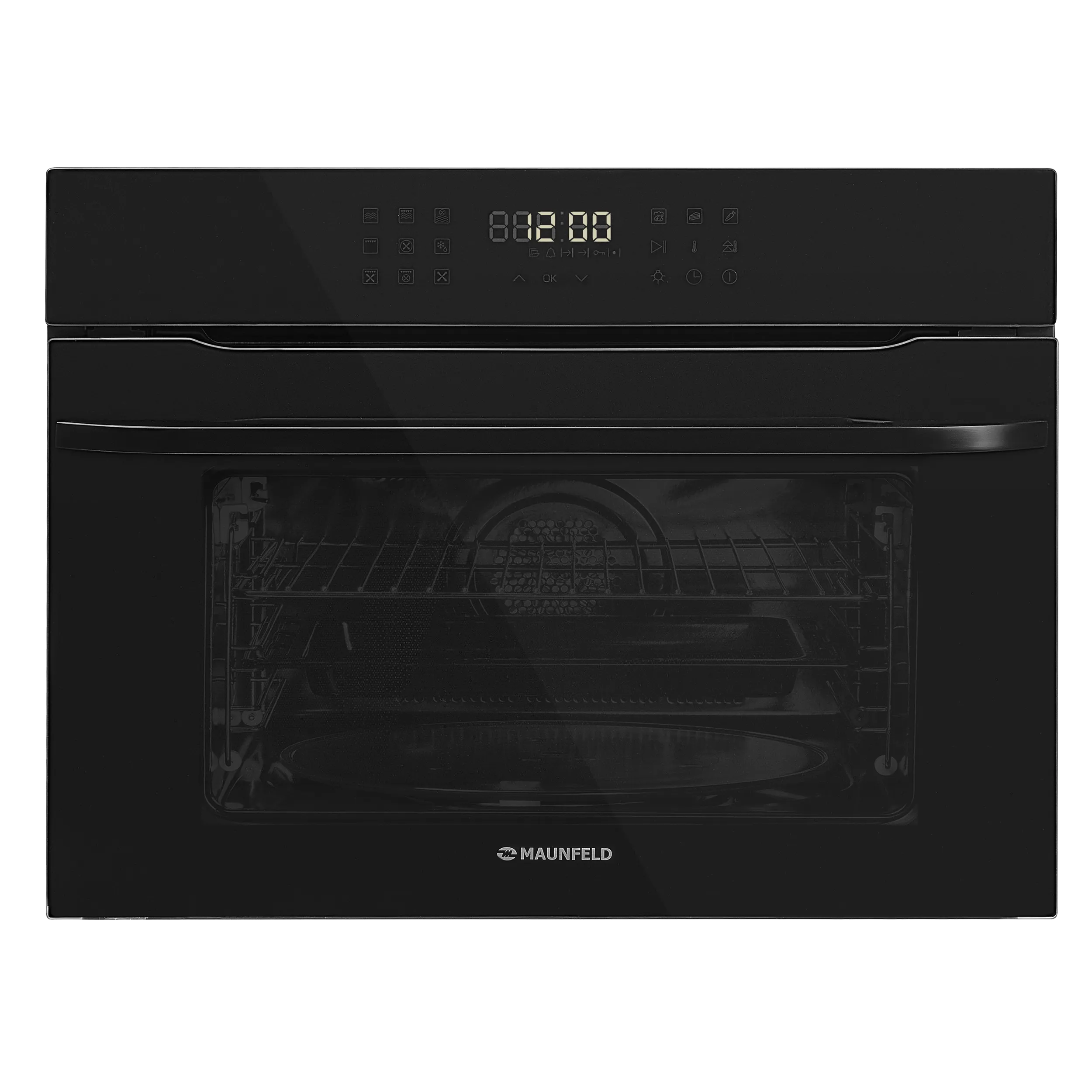 Компактный духовой шкаф с функцией СВЧ MAUNFELD XCMO4414G Черный