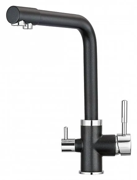 Комплект кухонный смеситель Granula 2015 Шварц + Фильтр Granula