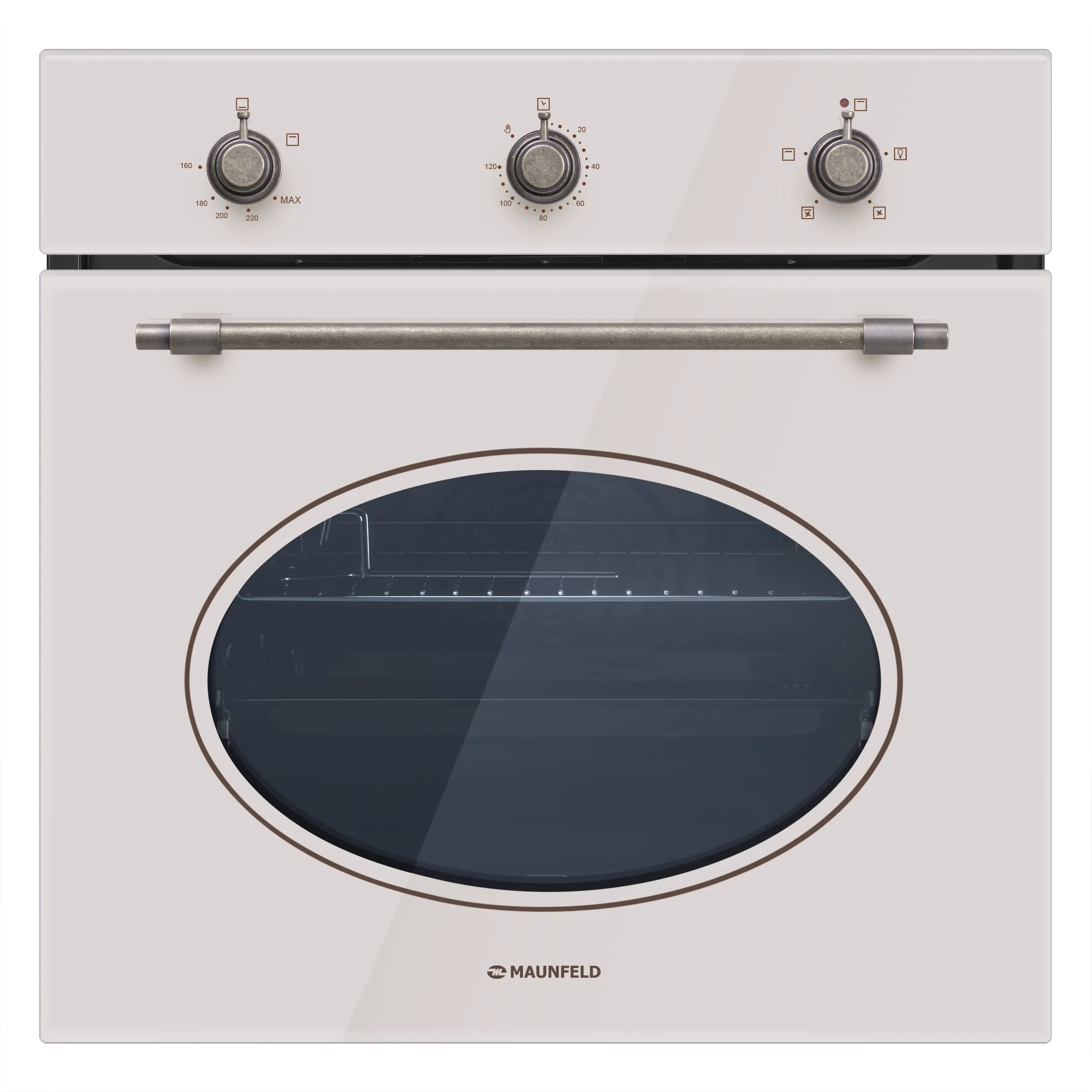 Шкаф духовой газовый MAUNFELD EOGC604R Слоновая кость