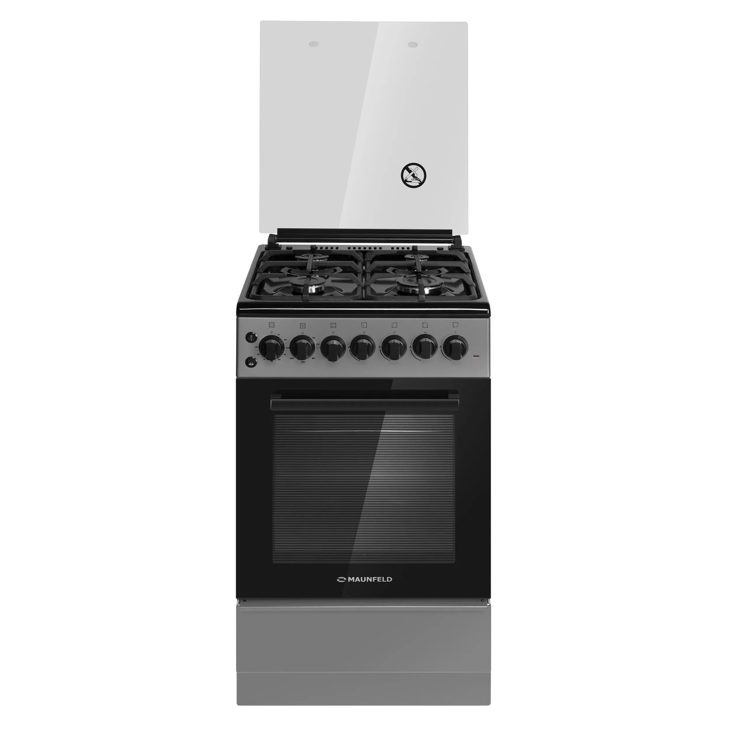 Газовая плита с электрической духовкой MAUNFELD MGC50EC02 Серый