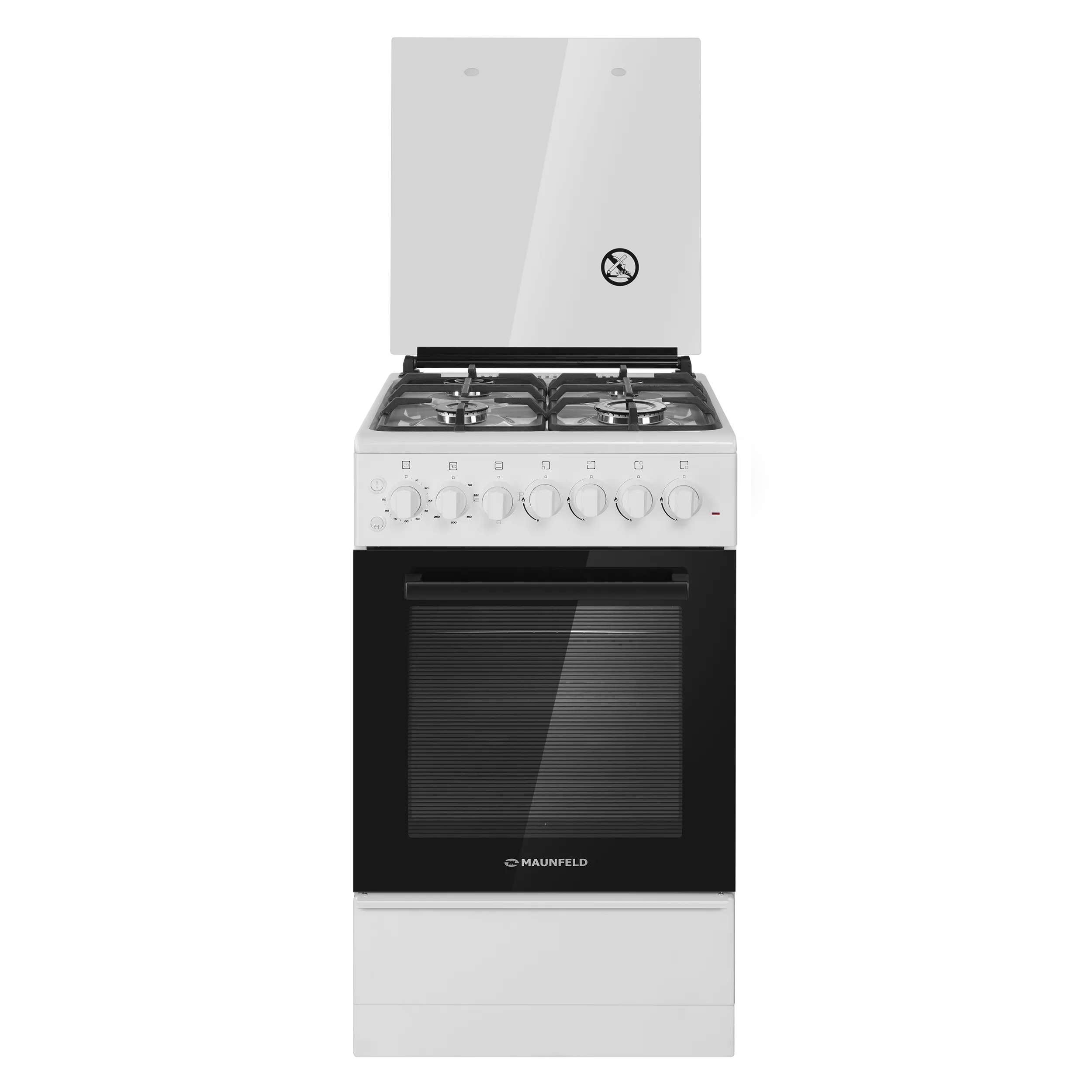 Газовая плита с электрической духовкой MAUNFELD MGC50EC02 Белый