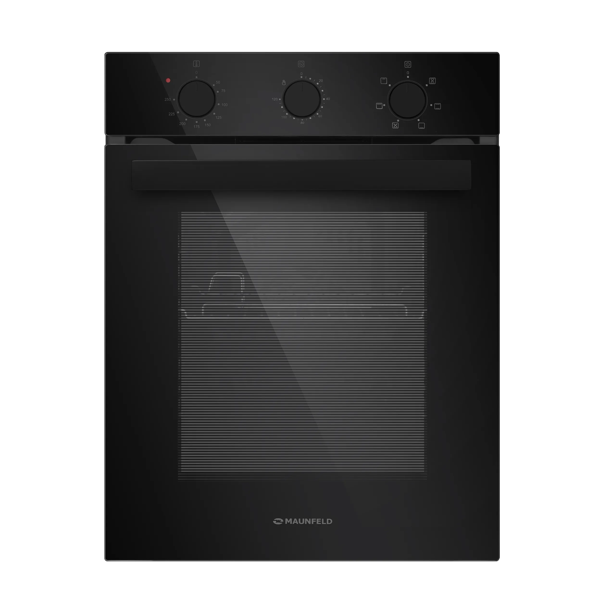 Шкаф духовой электрический MAUNFELD EOEC516P Черный/черная фурнитура