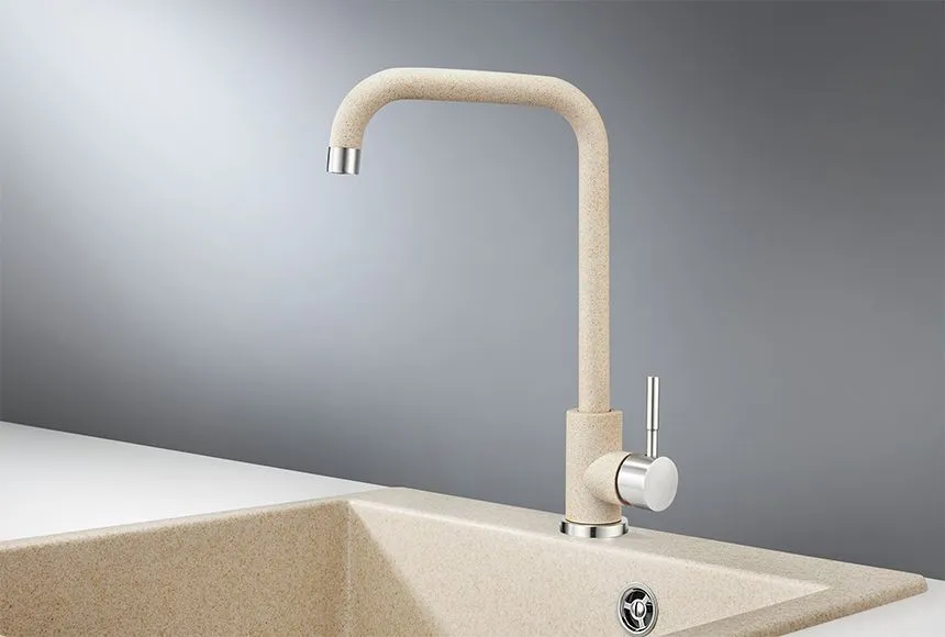 ST-4033, БЕЖЕВЫЙ, СМЕСИТЕЛЬ КУХОННЫЙ