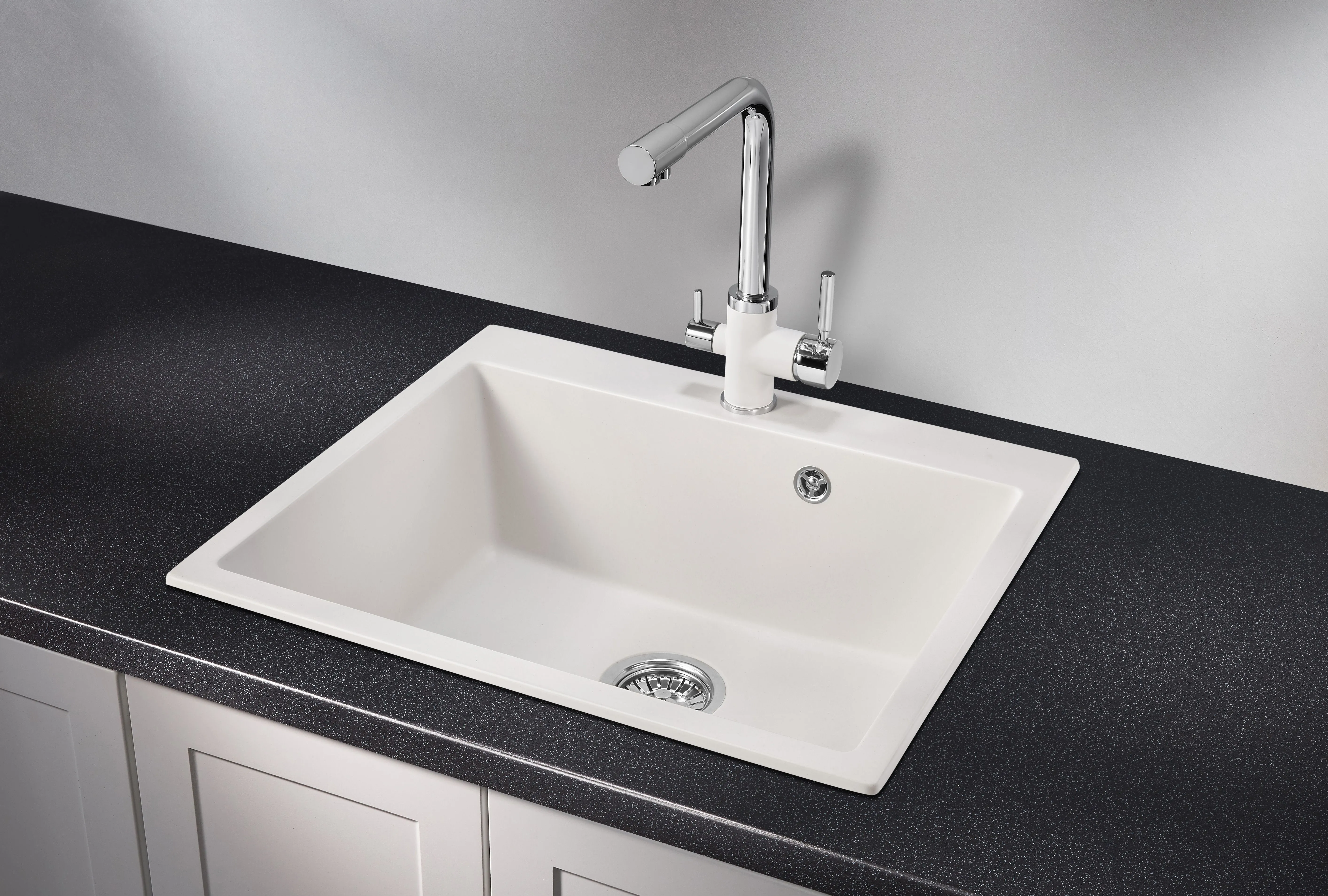 6001, АРКТИК (БЕЛЫЙ), кухонная мойка, кварц