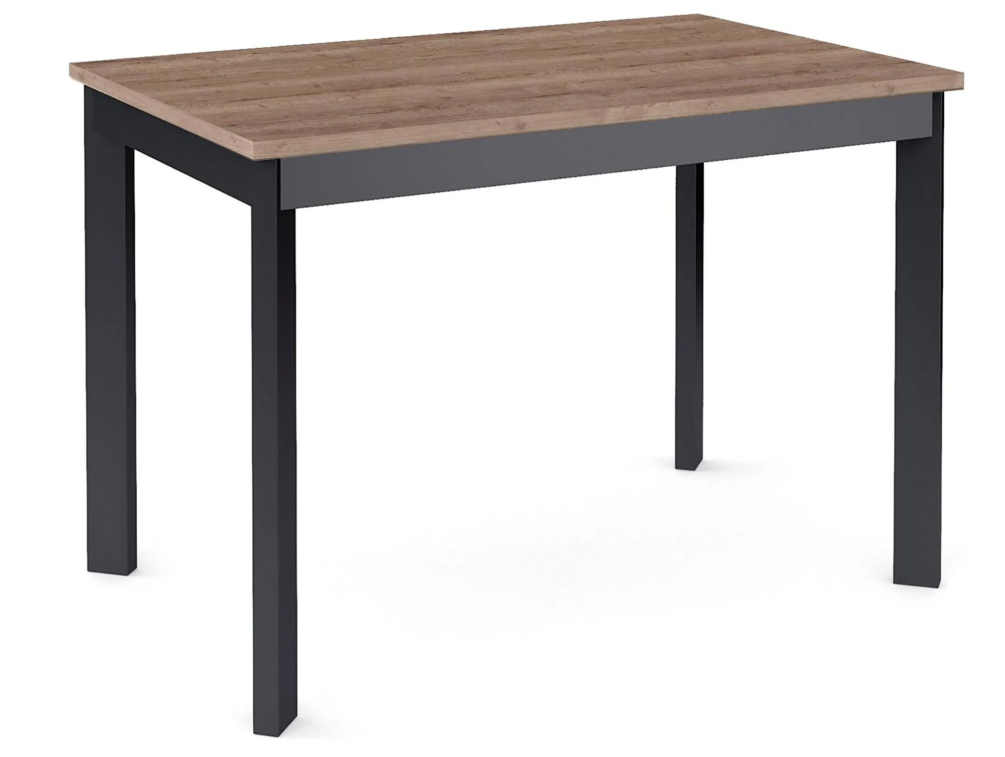 Стол Dikline L110 Дуб Галифакс (ЛДСП EGGER)/Опоры черный
