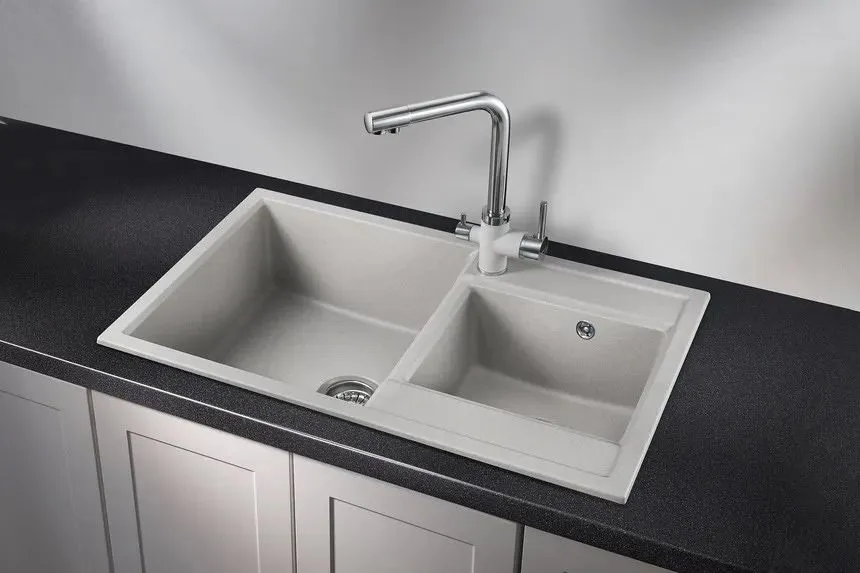 8201, БАЗАЛЬТ, кухонная мойка, кварц