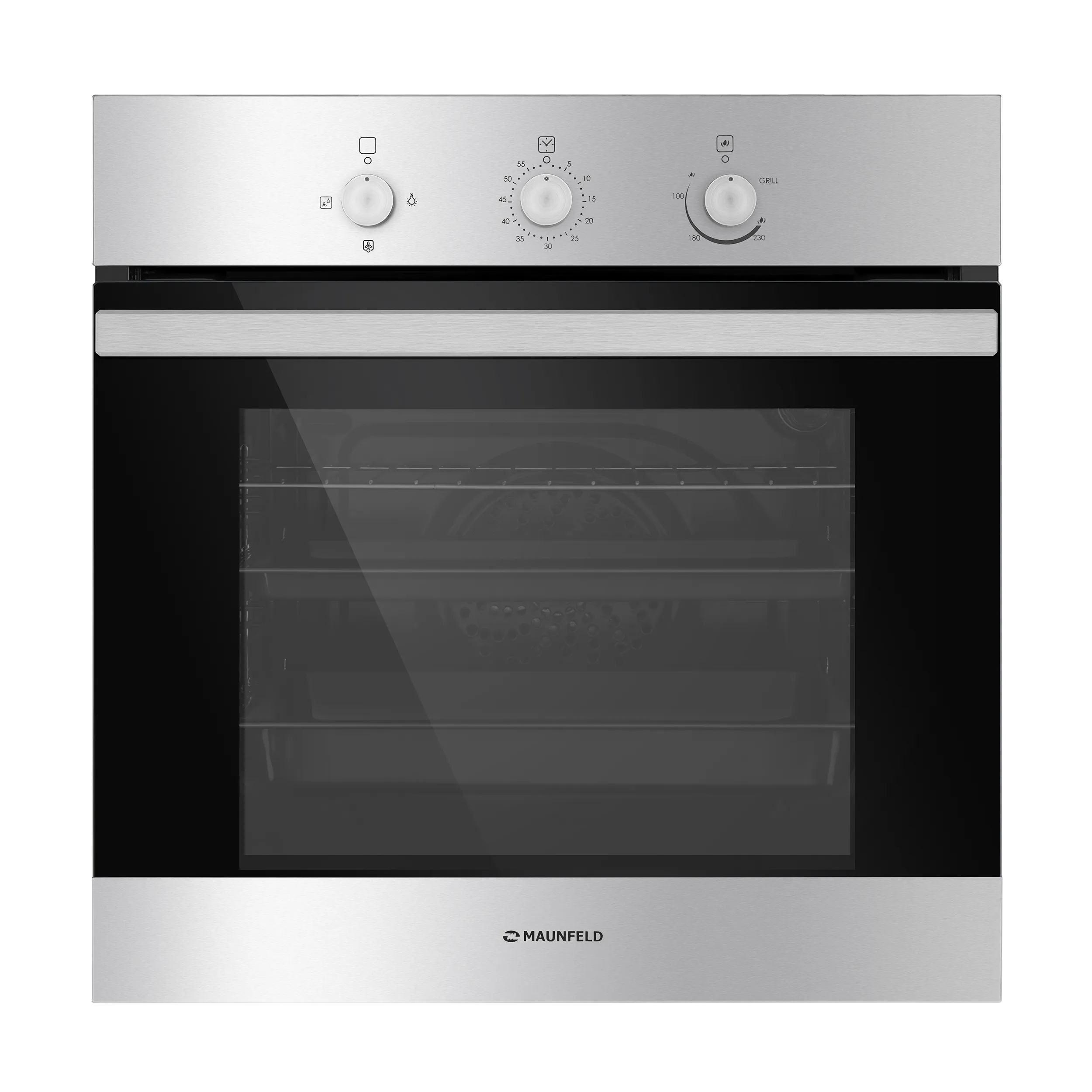 Шкаф духовой газовый MAUNFELD MGOG.673 Нержавеющая сталь