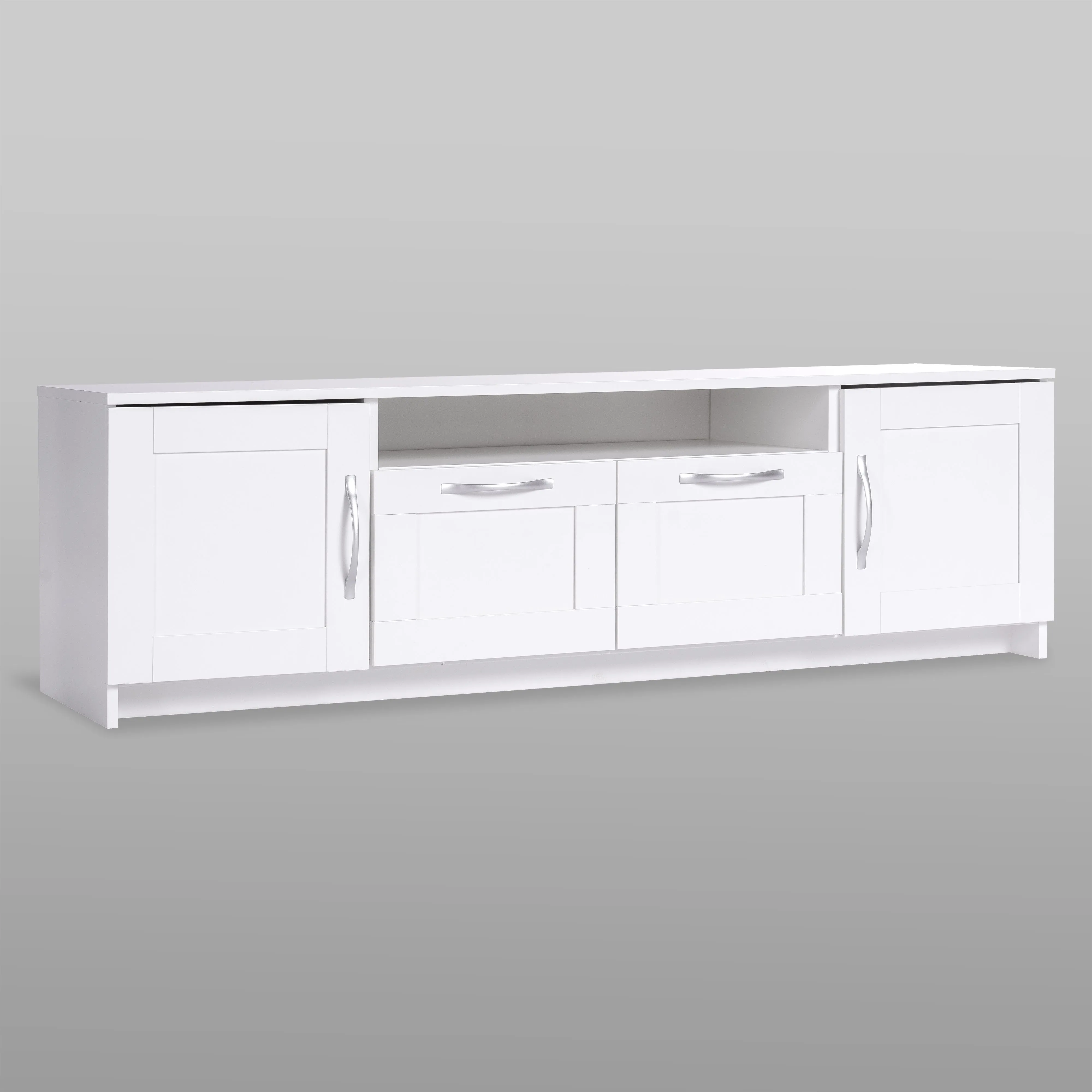 2.02.03.330.1 СИРИУС тумба 2 двери и 2 ящика 156х47 белая RU