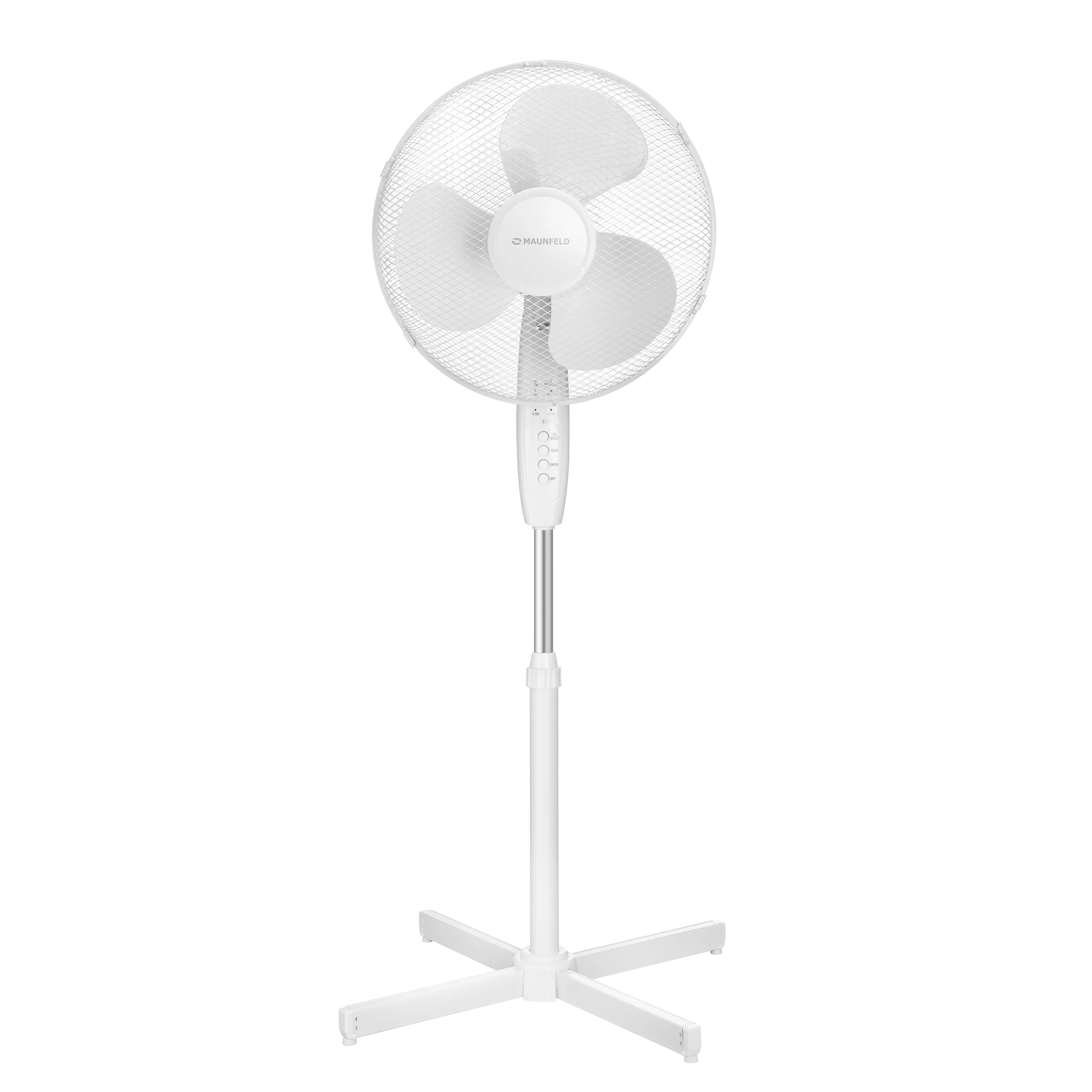 Напольный вентилятор с таймером и пультом MAUNFELD MSF402WR Белый
