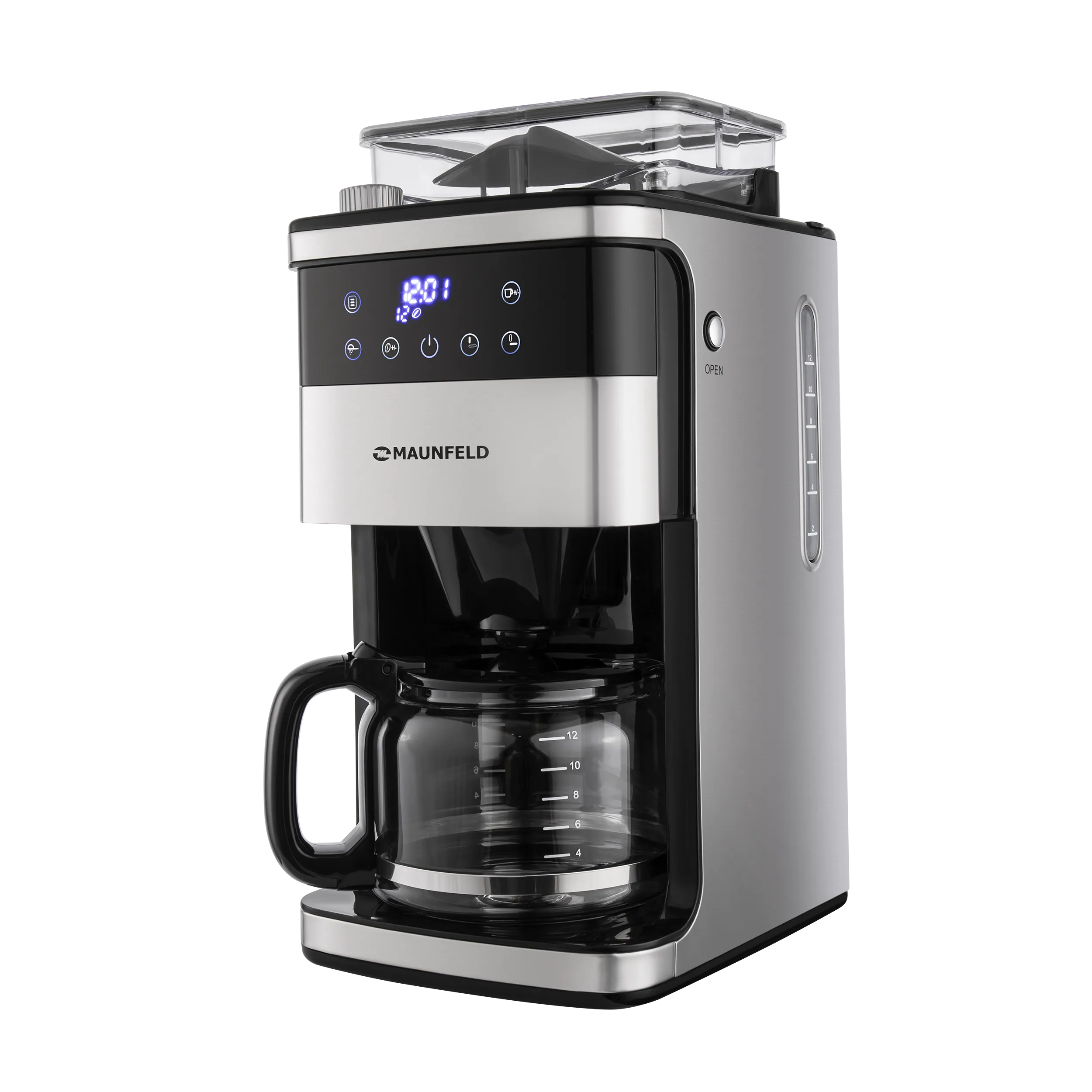 Кофеварка капельного типа MAUNFELD MF-723S Нержавеющая сталь