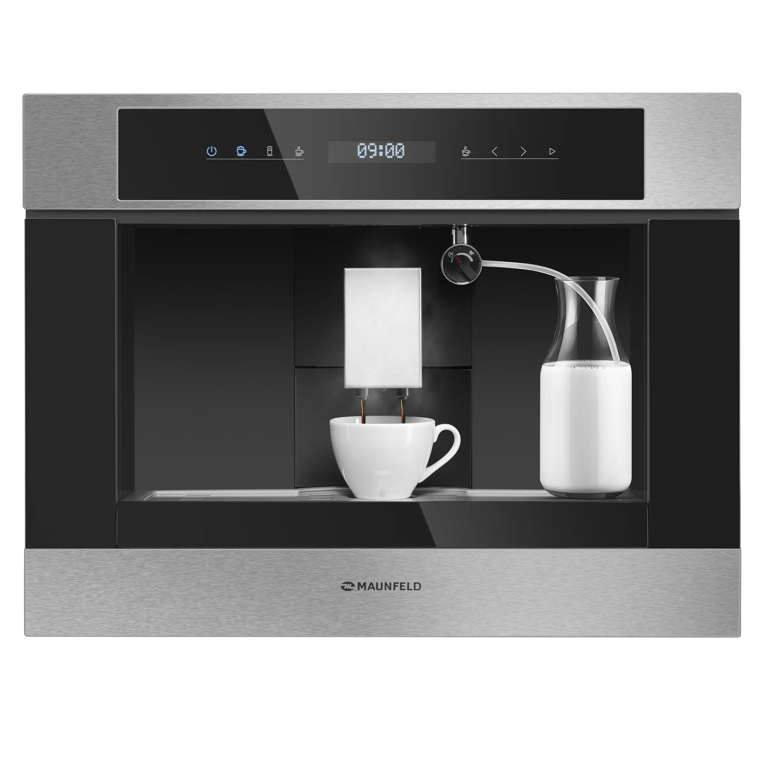 Кофемашина встраиваемая MAUNFELD AMCM1503 Нержавеющая сталь