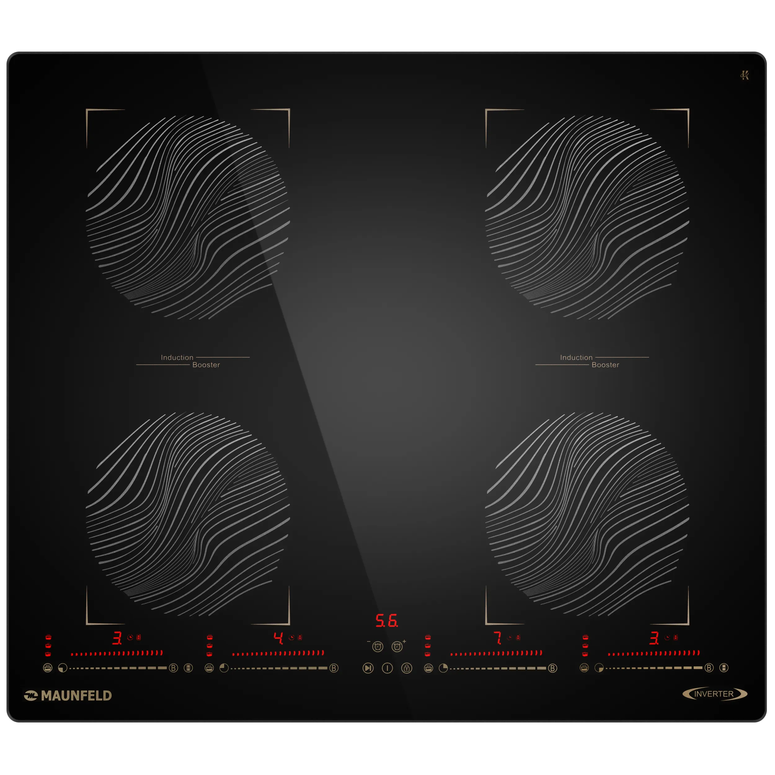 Индукционная варочная панель MAUNFELD CVI594SB2F Inverter Черный