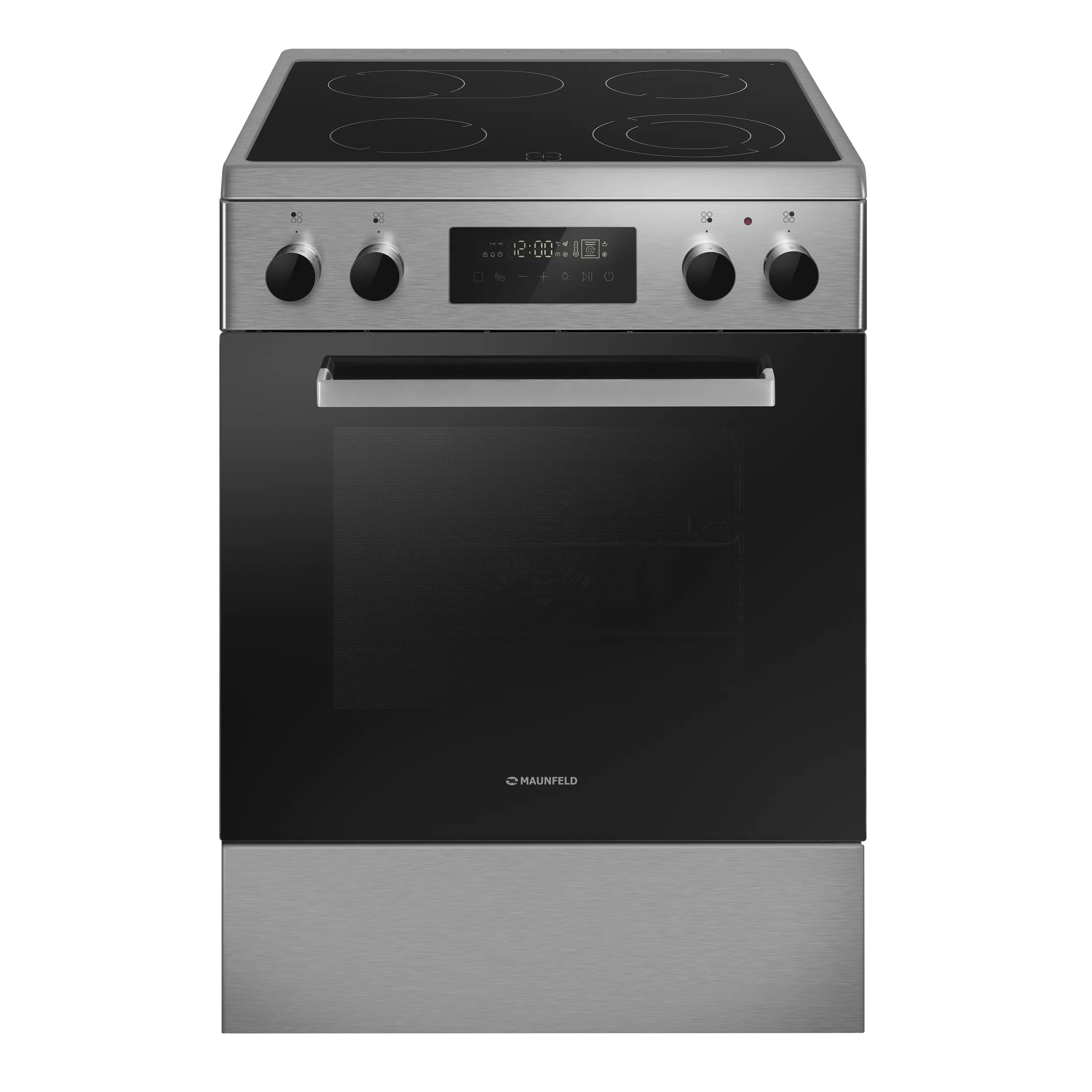 Электрическая стеклокерамическая плита MAUNFELD MEC61109TD Нержавеющая сталь