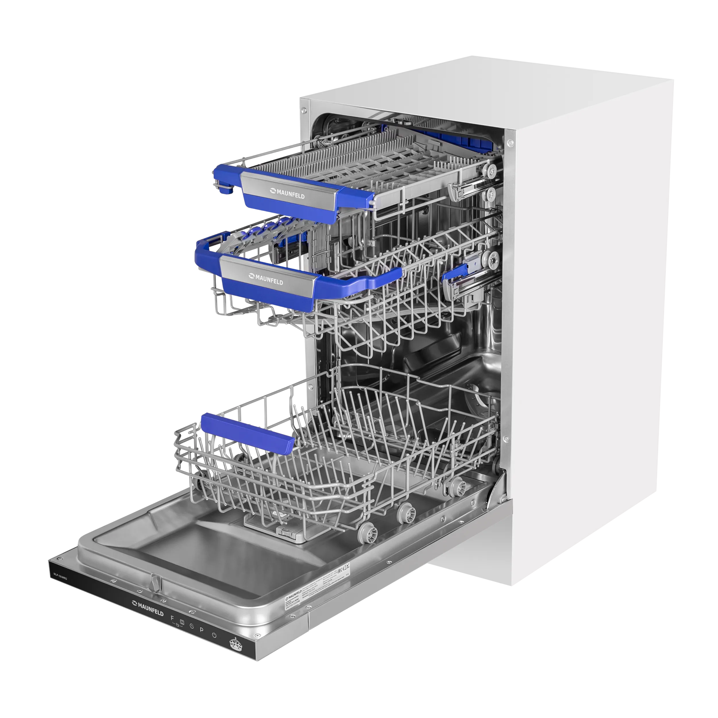 Посудомоечная машина с авто-открыванием MAUNFELD MLP-08IMRO Нержавеющая сталь