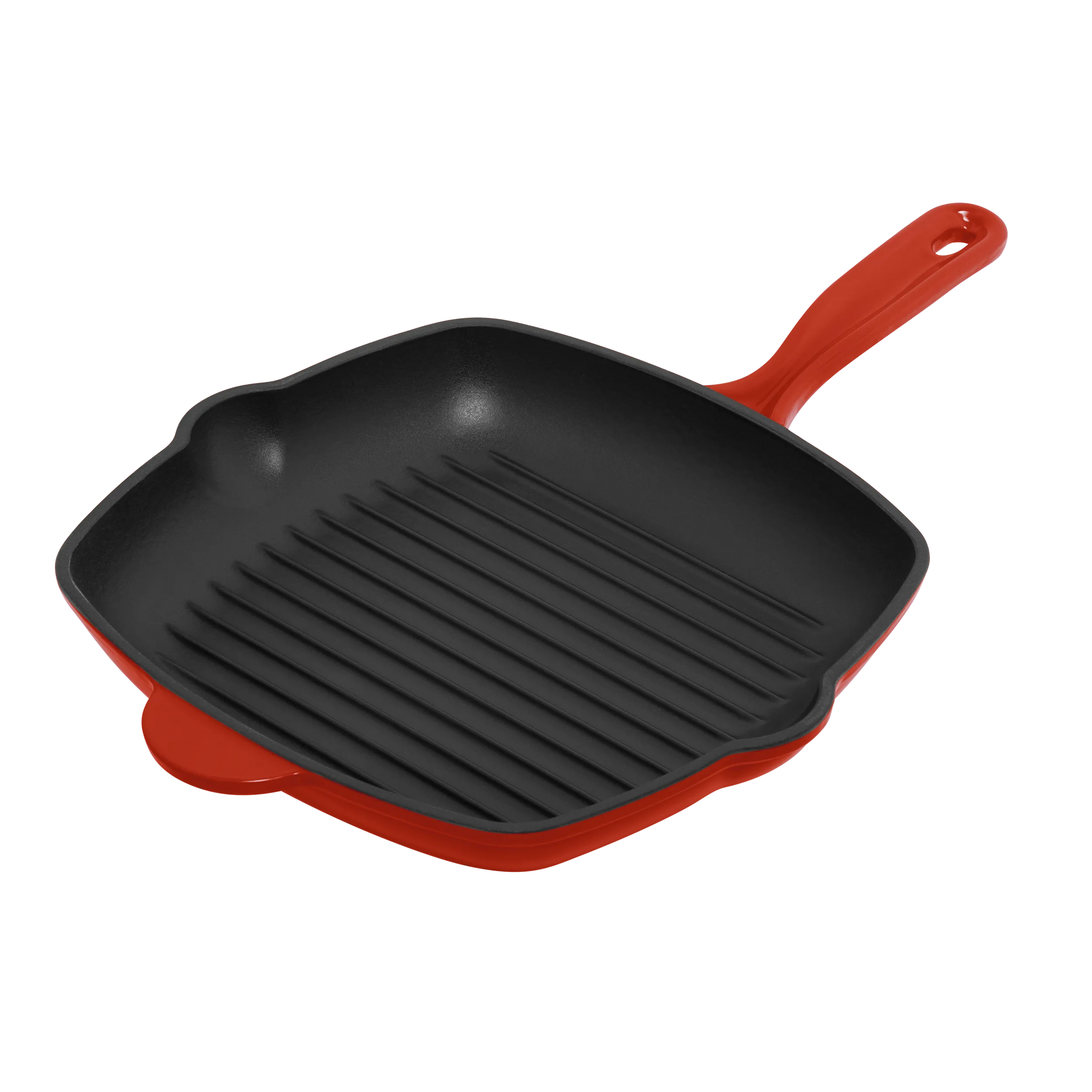 Сковорода-гриль MAUNFELD DEVON MGP27CE16R из эмалированного чугуна, 27х27 см Красный