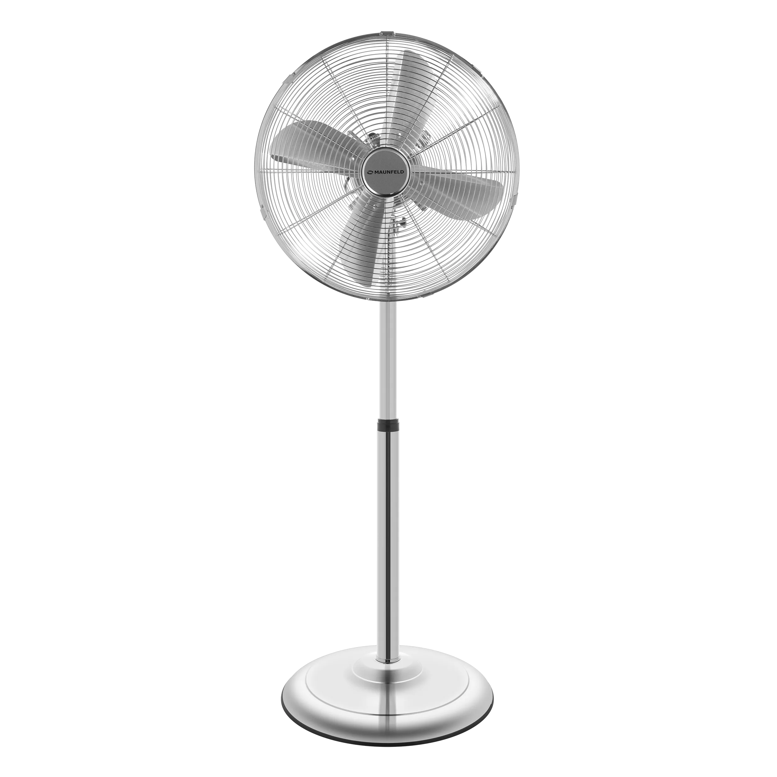 Напольный вентилятор с металлическими лопастями MAUNFELD MSF405S Нержавеющая сталь