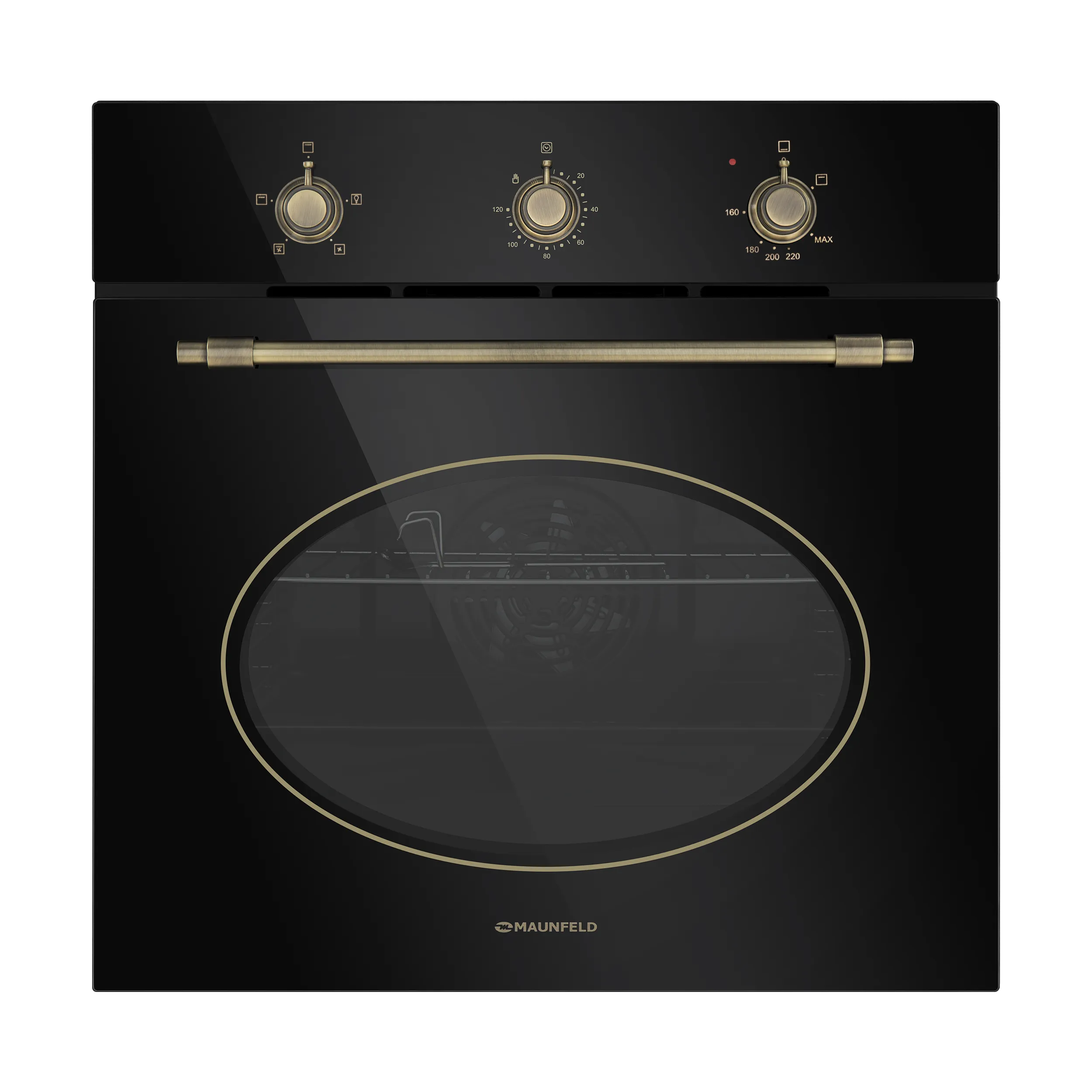 Шкаф духовой газовый MAUNFELD EOGC604R Черный