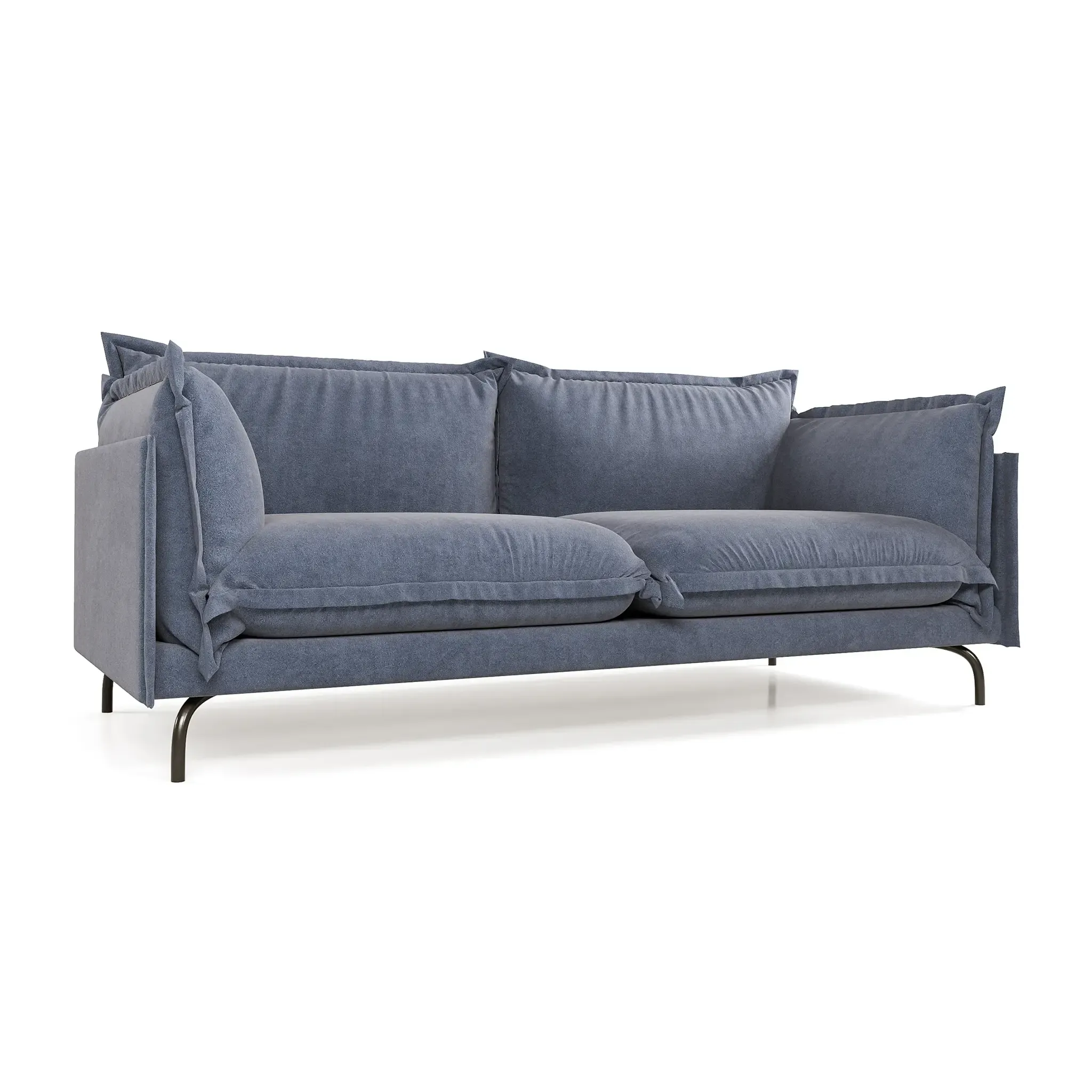 Облако комфорта Диван прямой, серо-синий