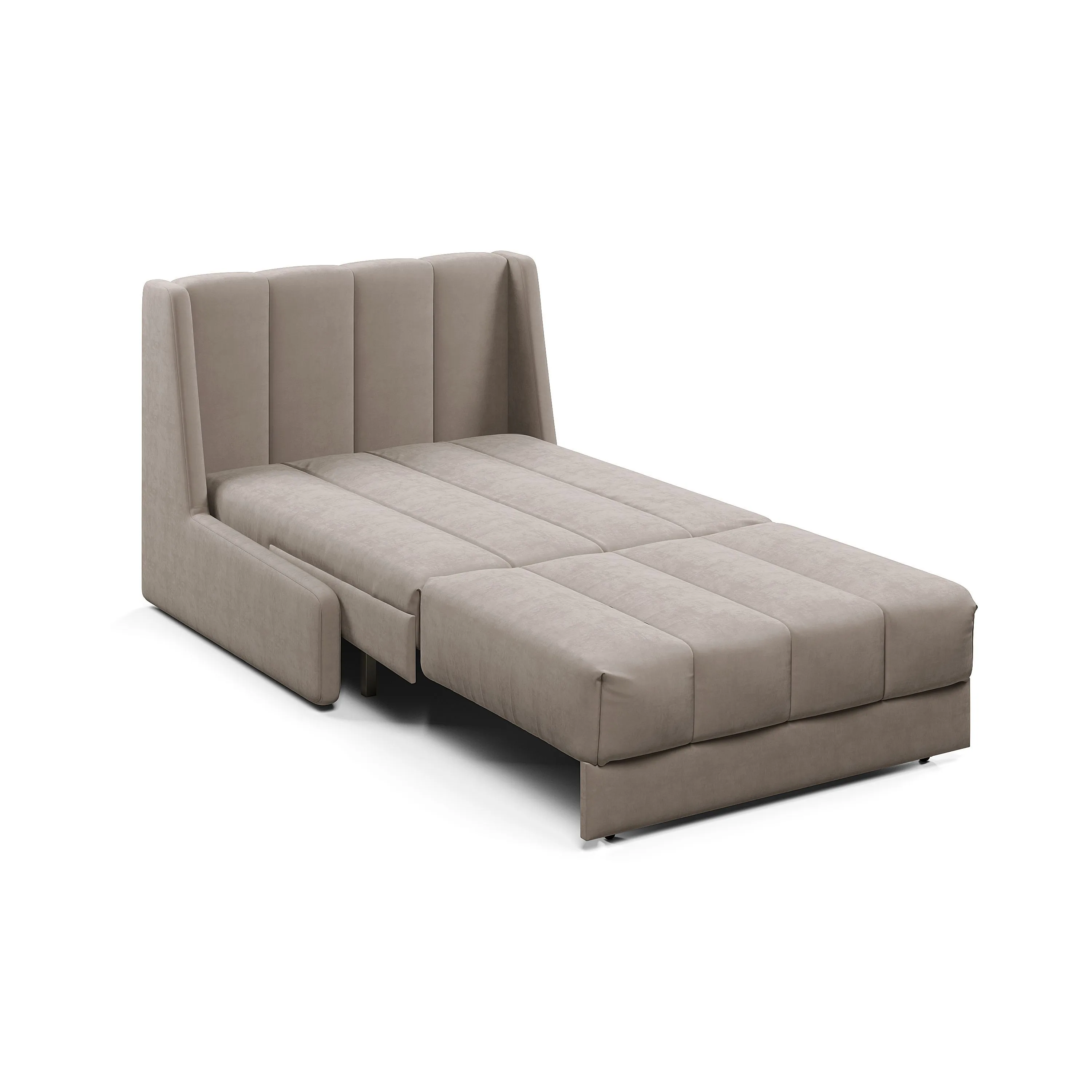 ВЕНЕЦИЯ Складная кровать серо-бежевая, 125