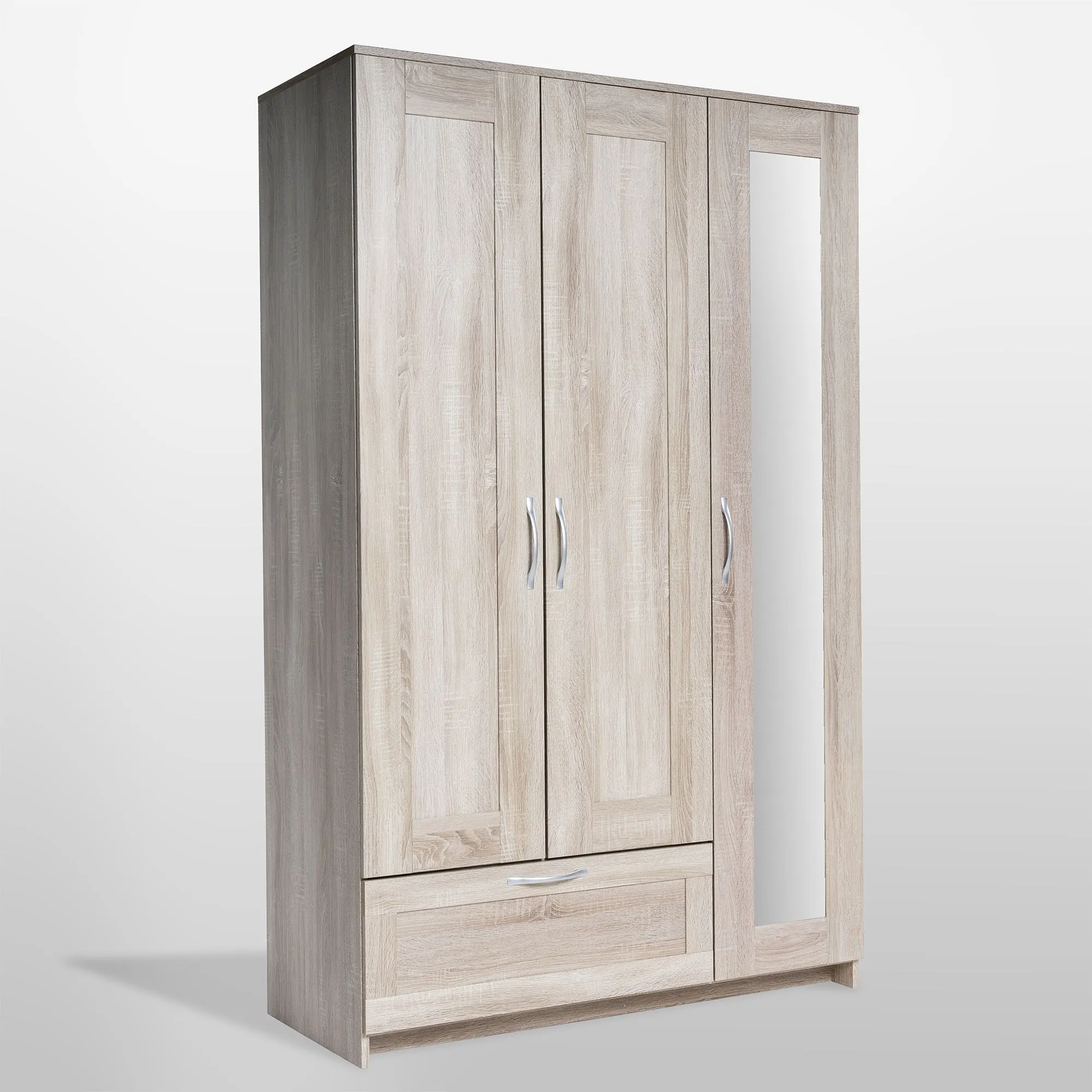 2.02.01.030.3 СИРИУС шкаф комбинированный "3 двери и 1 ящик сонома RU" (с 1 зеркалом)