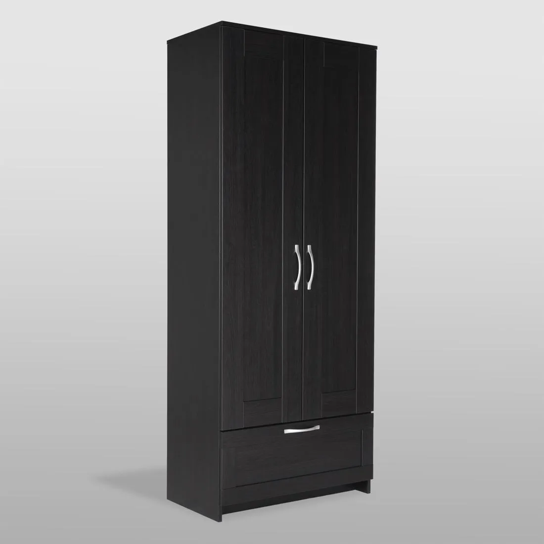 2.02.01.240.5 СИРИУС шкаф для одежды 2 двери и 1 ящик Дуб Венге RU