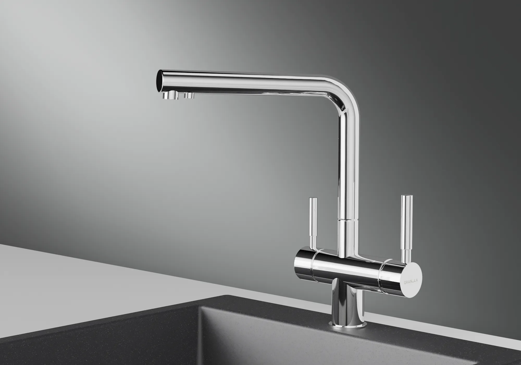 2305, НЕРЖ, СМЕСИТЕЛЬ КУХОННЫЙ