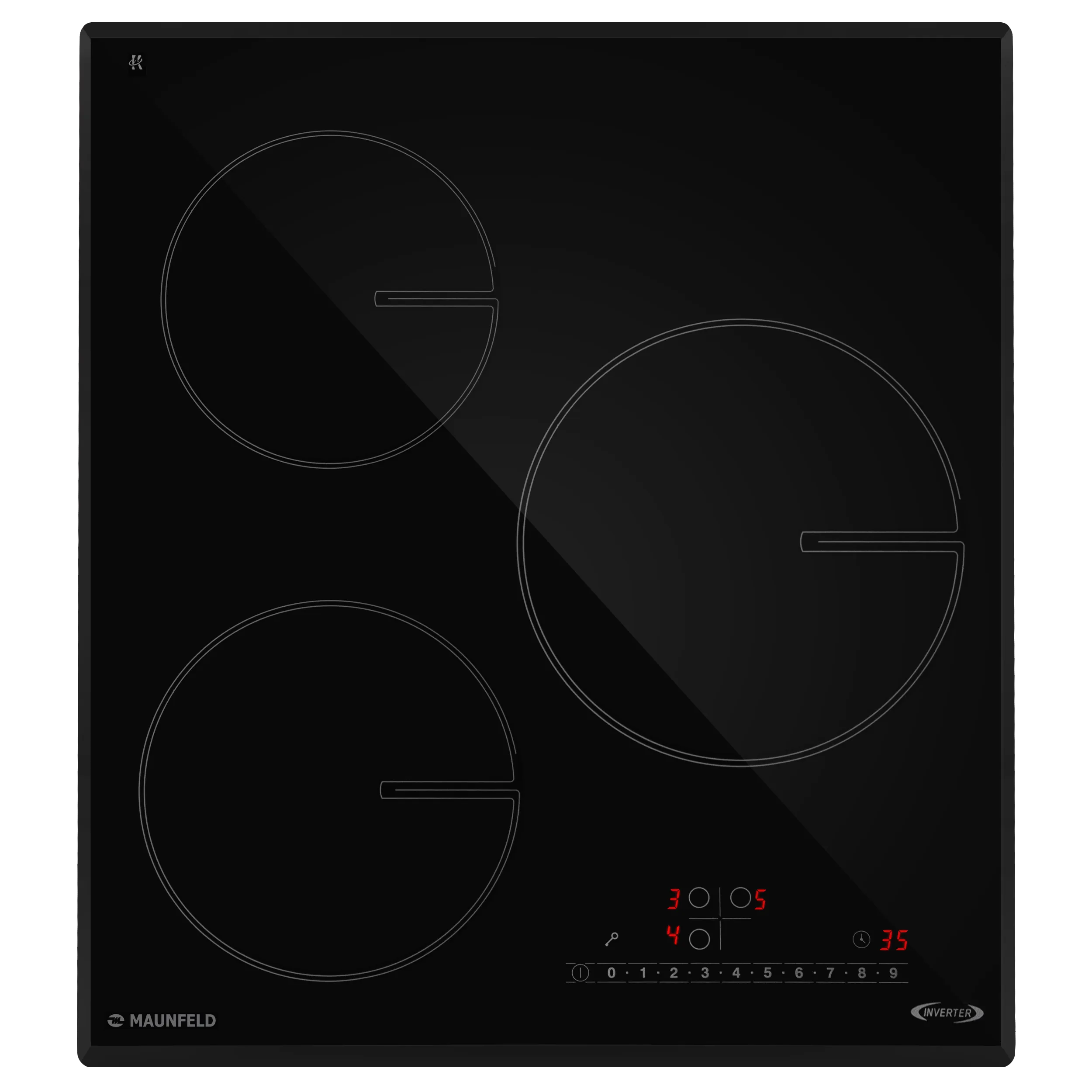 Индукционная варочная панель MAUNFELD AVI4534SSBK Черный