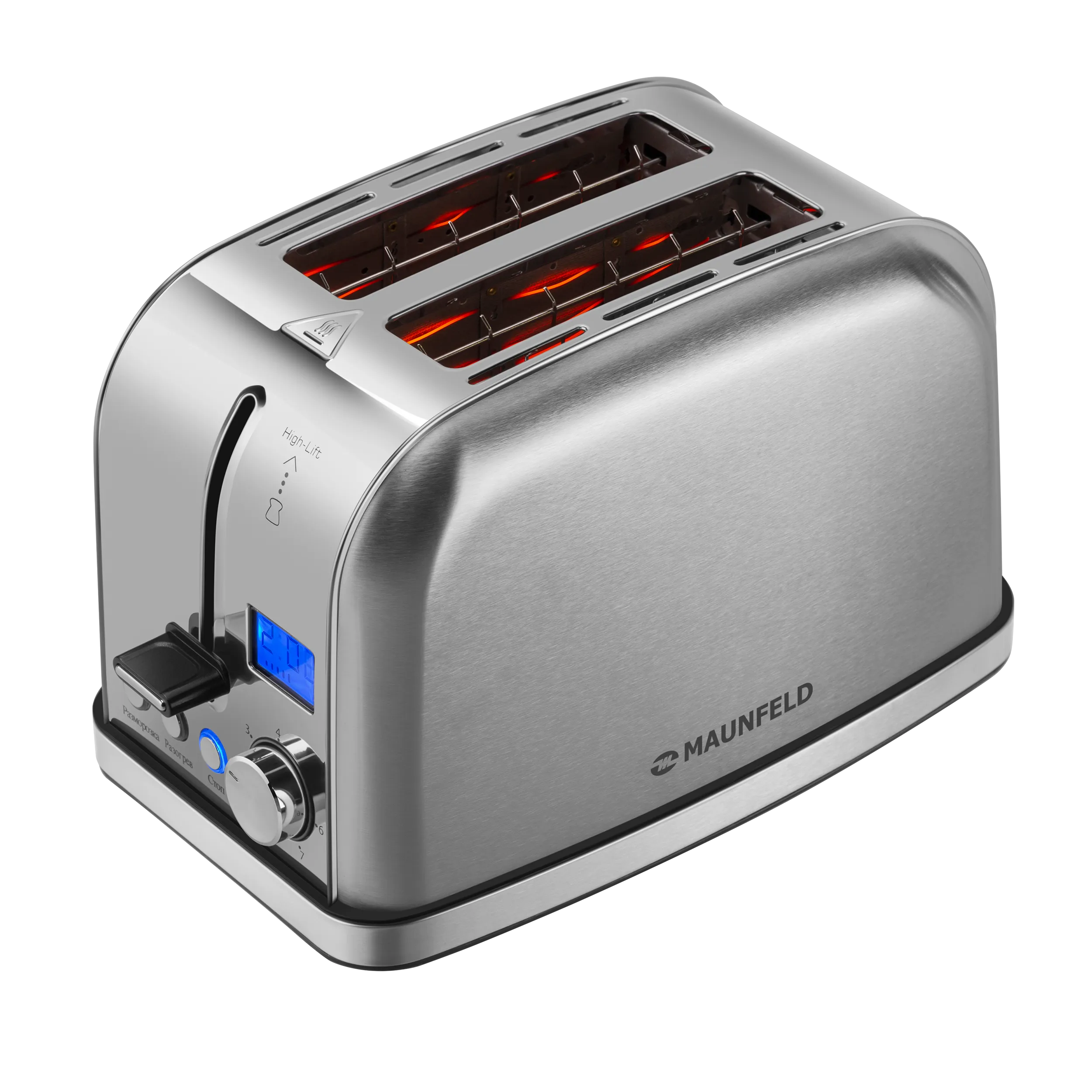 Тостер MAUNFELD MF-821 Нержавеющая сталь
