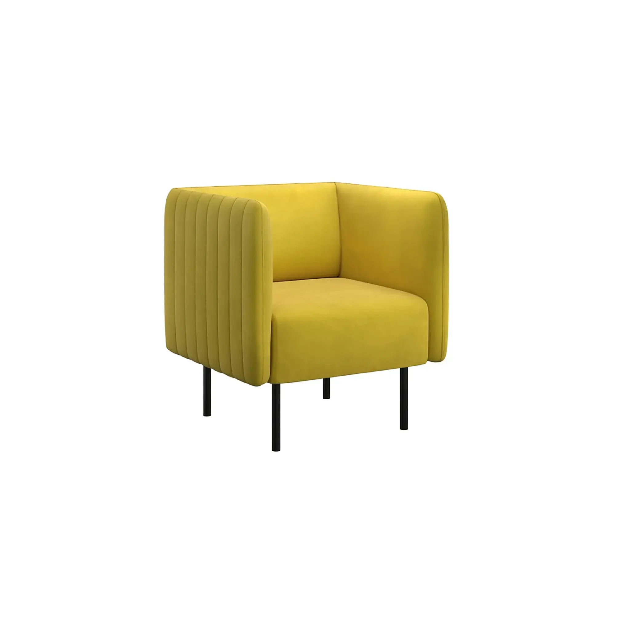 РИО Кресло тканевое горчичное