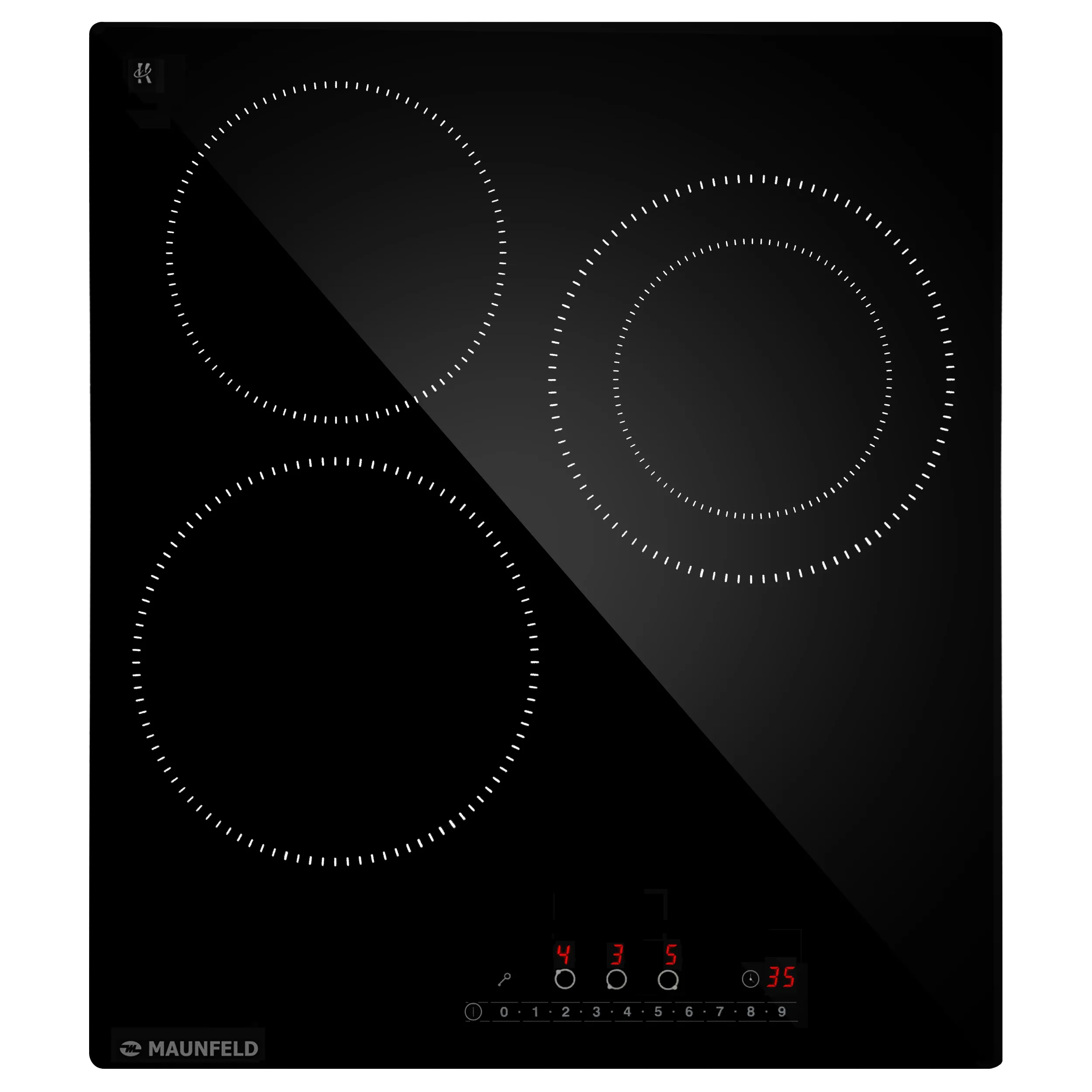 Электрическая варочная панель MAUNFELD AVCE4535SDBK Черный