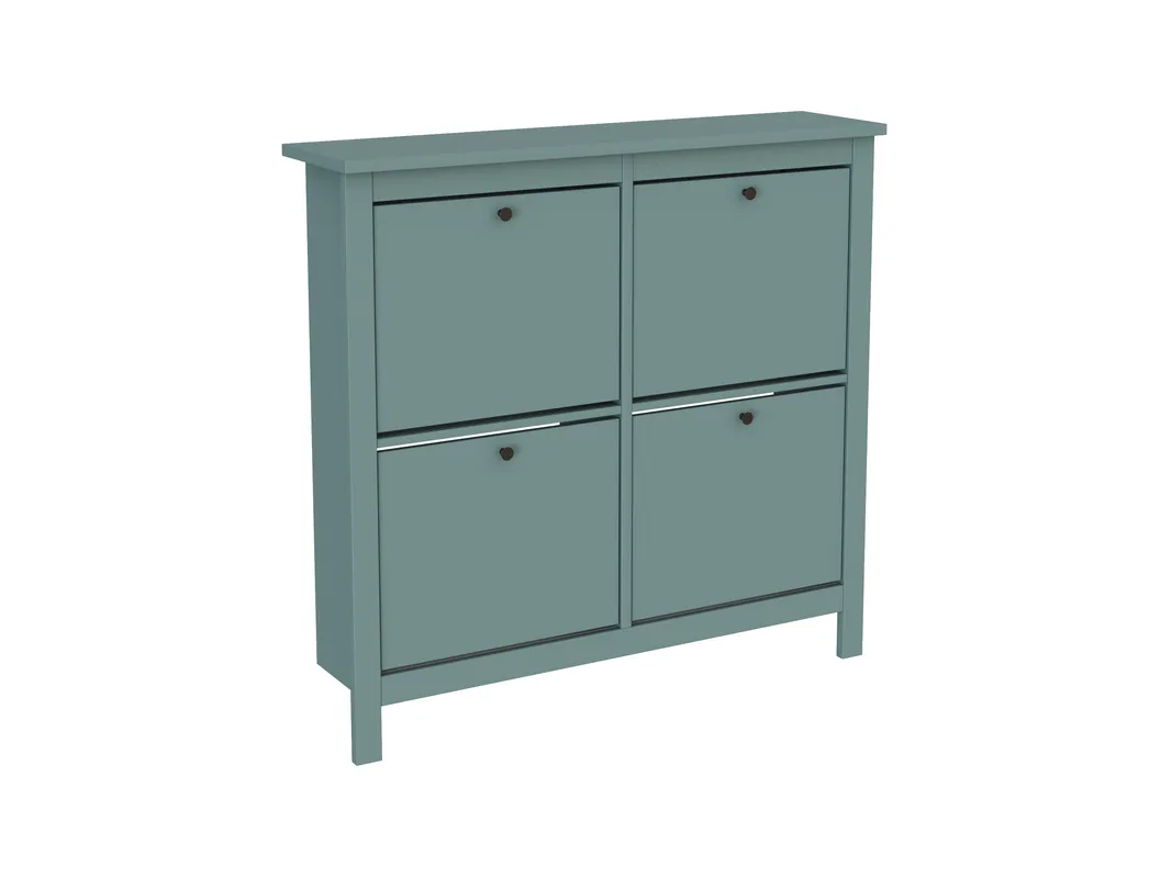 2.08.10.180.6 САГА тумба для обуви 113х108 темно-бирюзовая