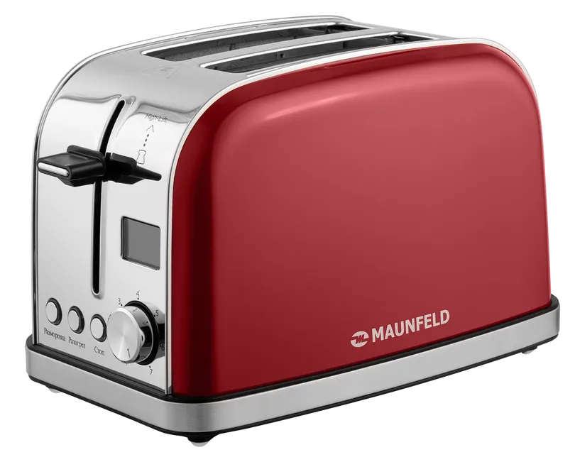 Тостер MAUNFELD MF-821 Вишневый