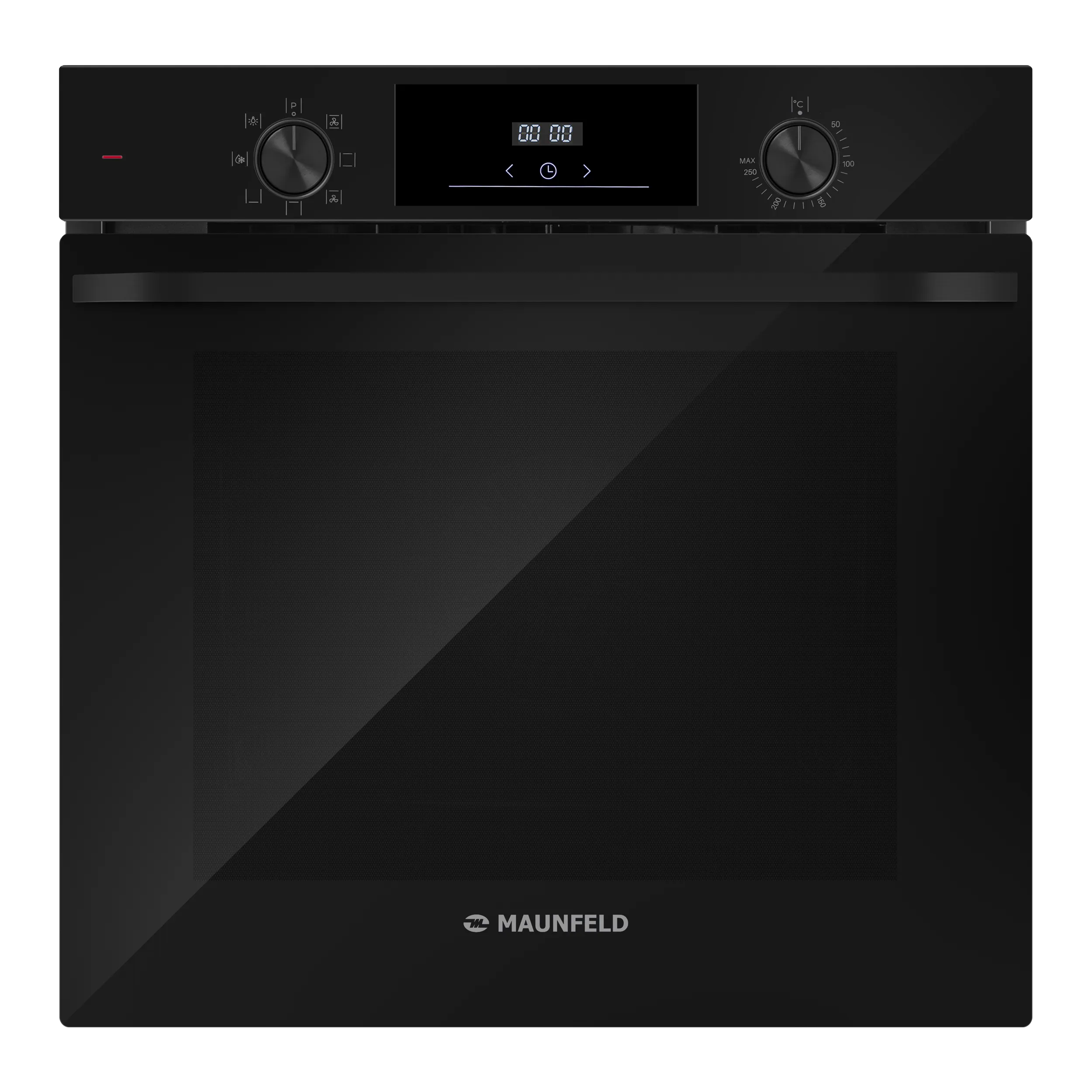Шкаф духовой электрический MAUNFELD FEOH7872 Черный/черная фурнитура