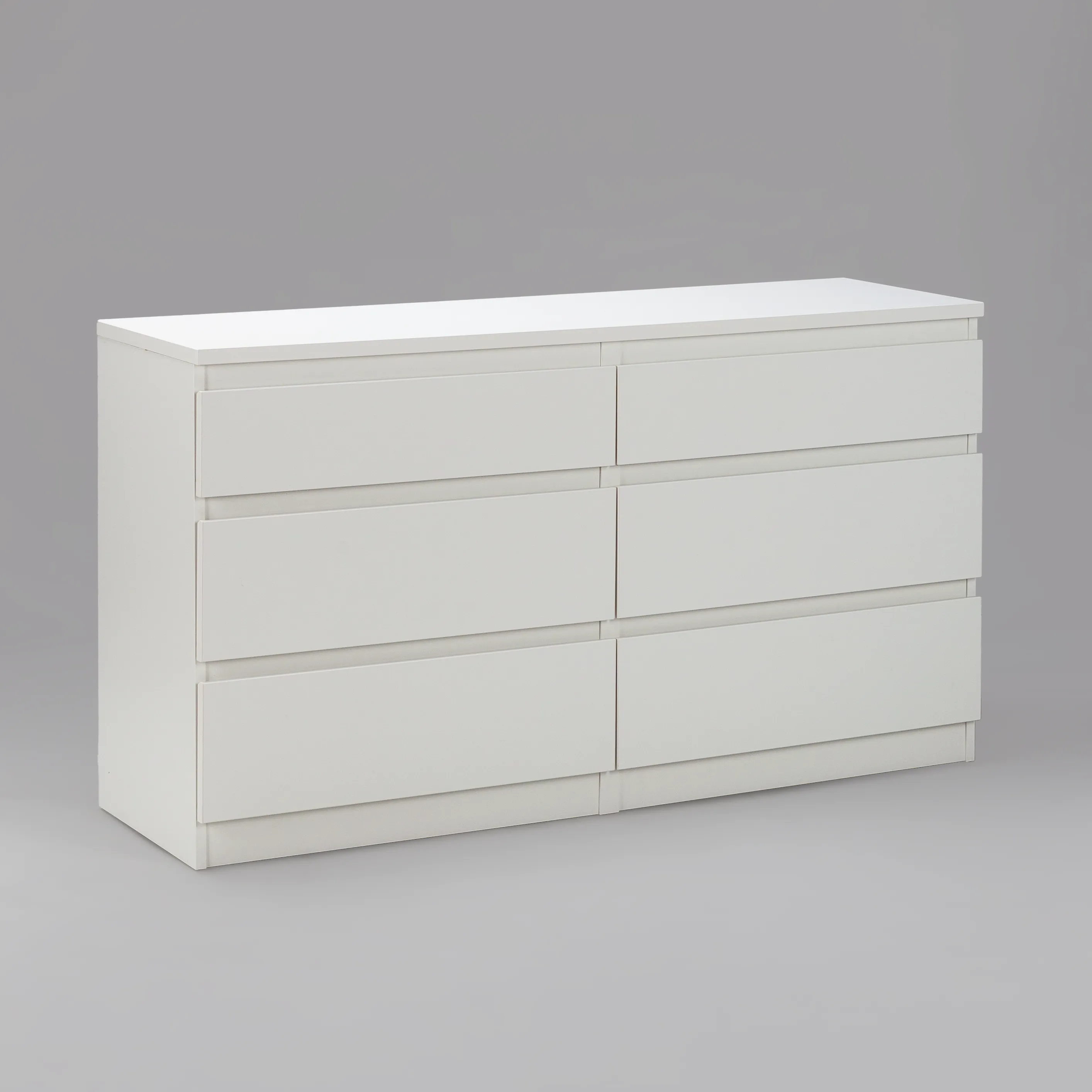 2.03.02.080.1 КАСТОР комод 6 ящиков RU белый