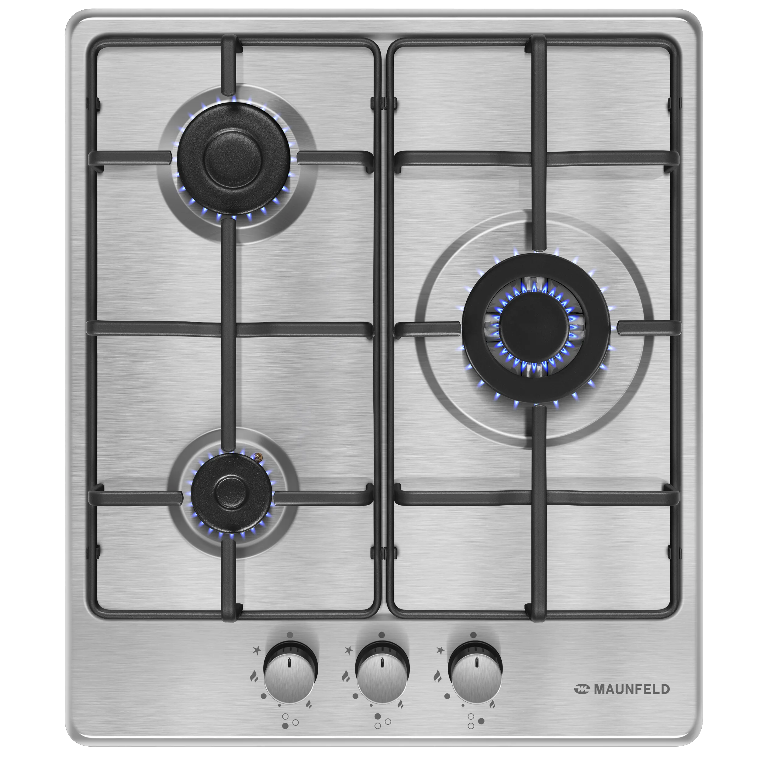 Газовая варочная панель MAUNFELD EGHS.43.33STS-ES/G Нержавеющая сталь