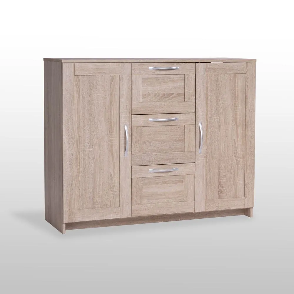 2.02.03.340.3 СИРИУС тумба 2 двери и 3 ящика 117х95 сонома RU