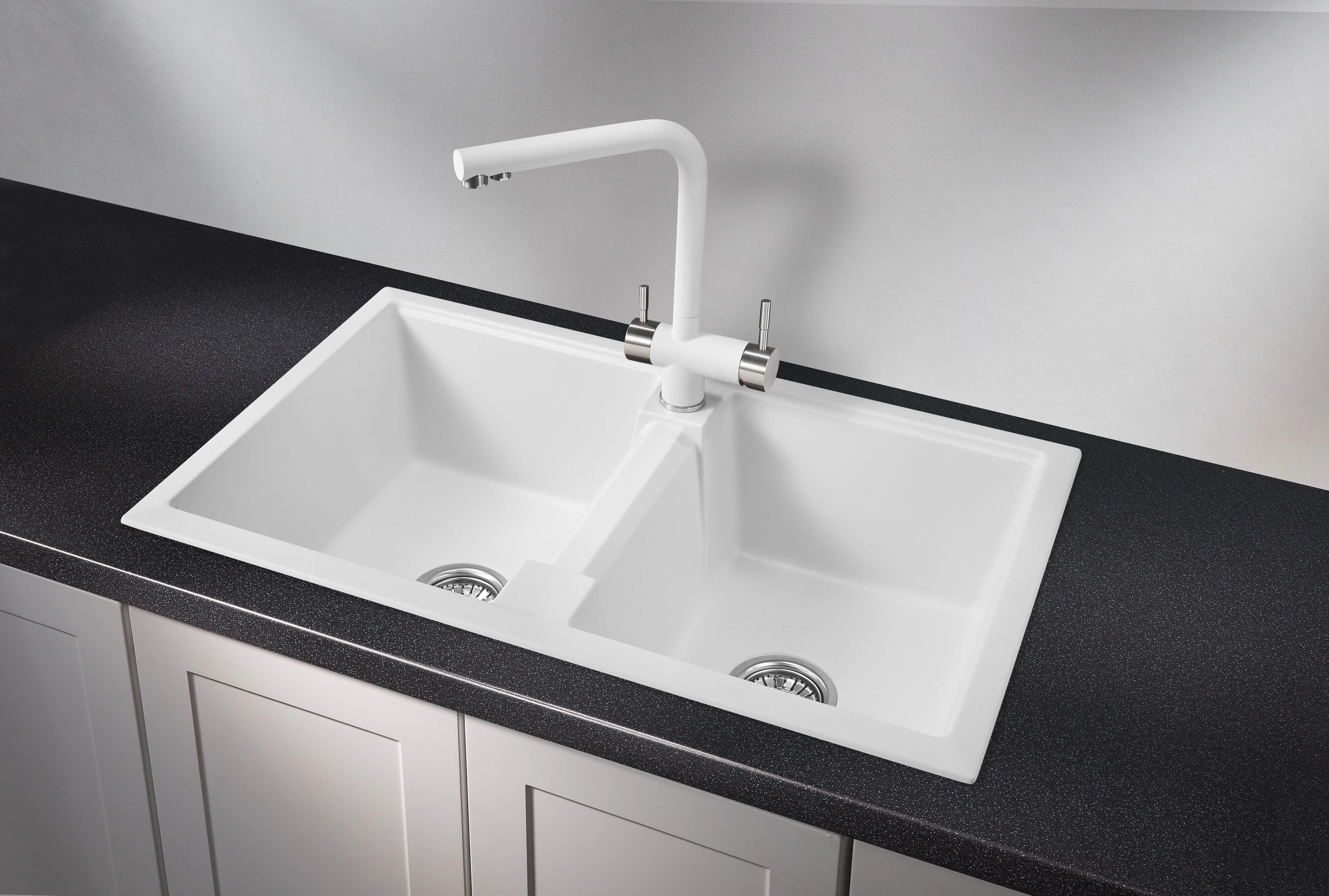 8101, АРКТИК (БЕЛЫЙ), кухонная мойка, кварц