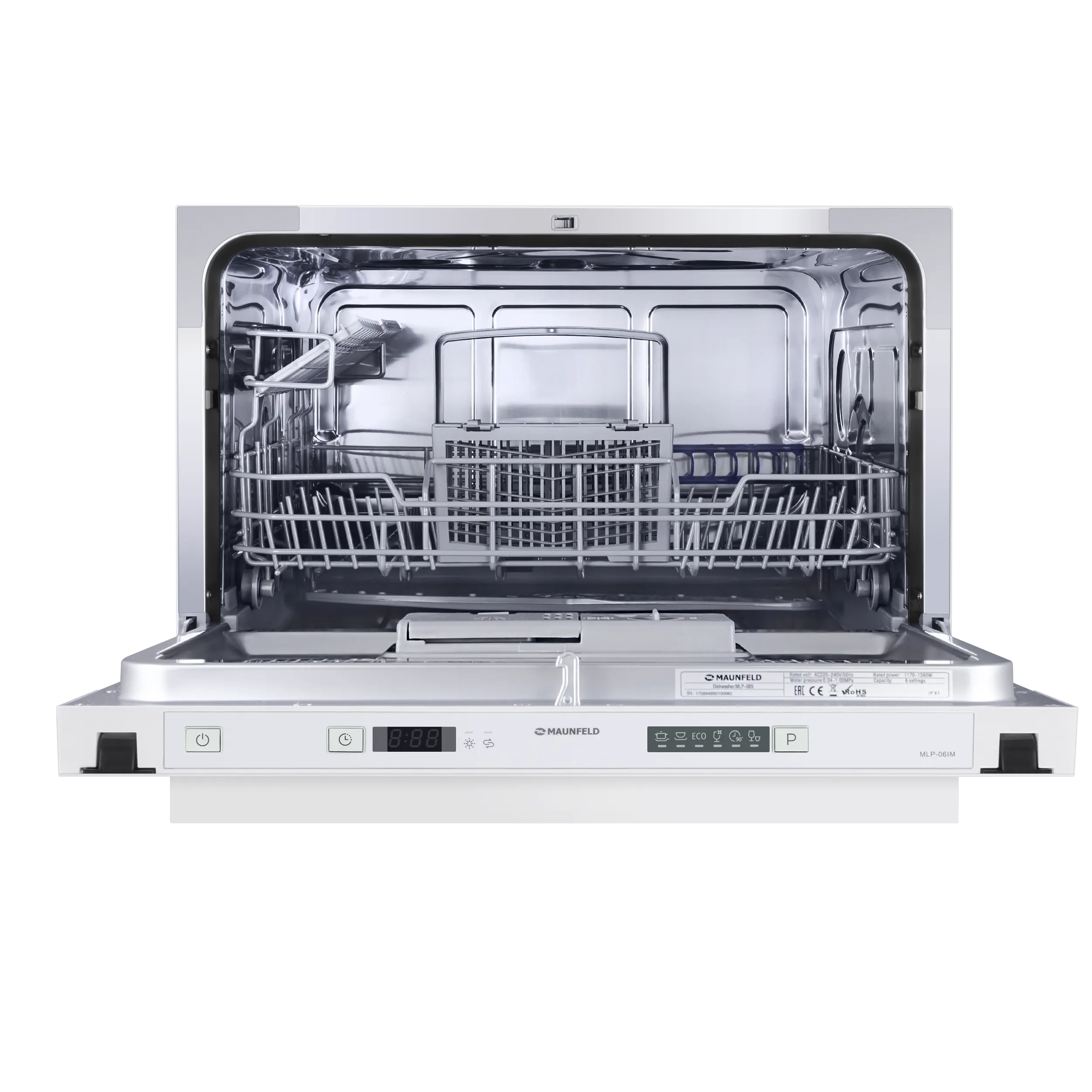 Посудомоечная машина  встраиваемая MAUNFELD MLP-06IM Нержавеющая сталь